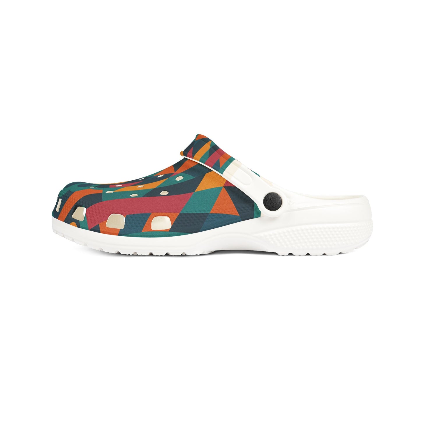 Vibrant Patterned Clogs - Fun EVA Foam Shoes for Comfort and Style, Summer Footwear, Festival Shoes, Colorful Garden Clogs, Unique Slide Ons
