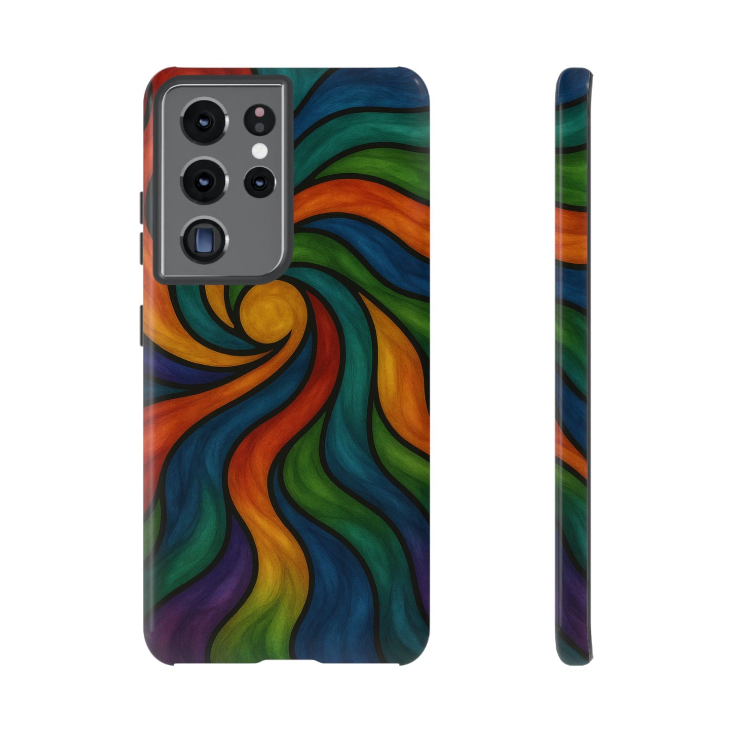 Colorful Swirl Phone Case | Tough Cases, Vibrant Design, Gift for Art Lovers, Funky Case, Unique Phone Accessories