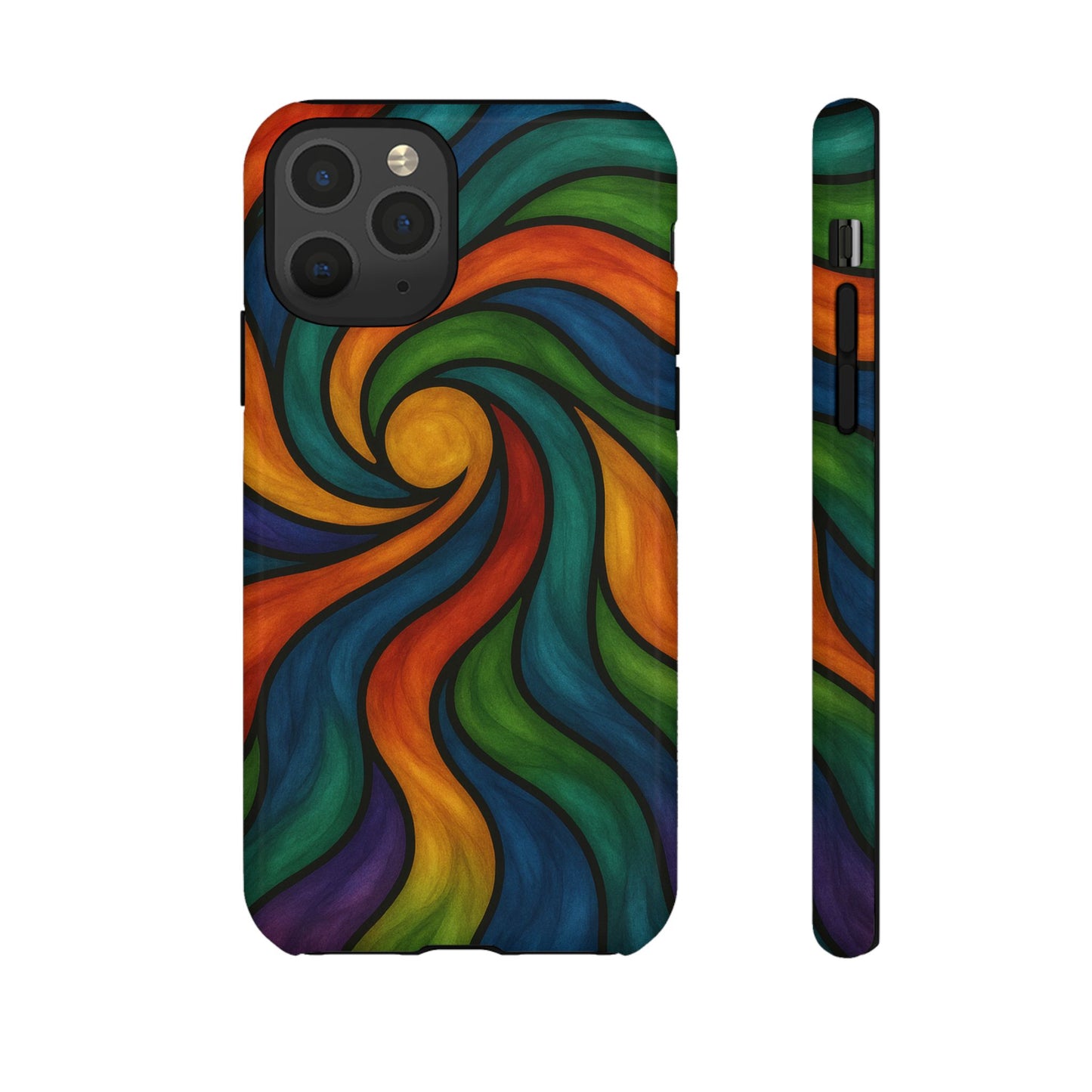 Colorful Swirl Phone Case | Tough Cases, Vibrant Design, Gift for Art Lovers, Funky Case, Unique Phone Accessories