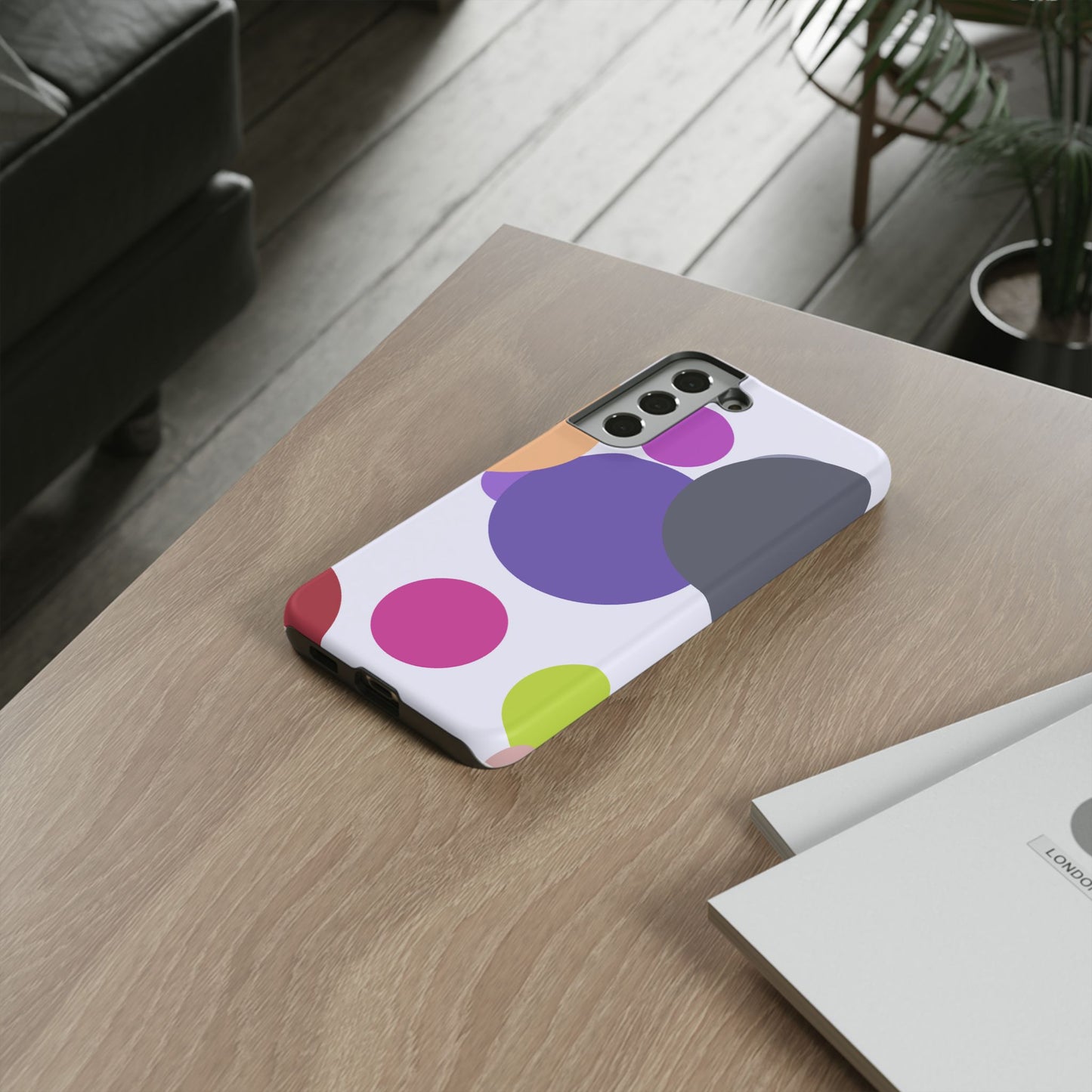 Colorful Geometric Phone Case, Bold Protective Cover for iPhone, Unique Gift for Trendy Teens, Fun Customizable Cases, Modern Design