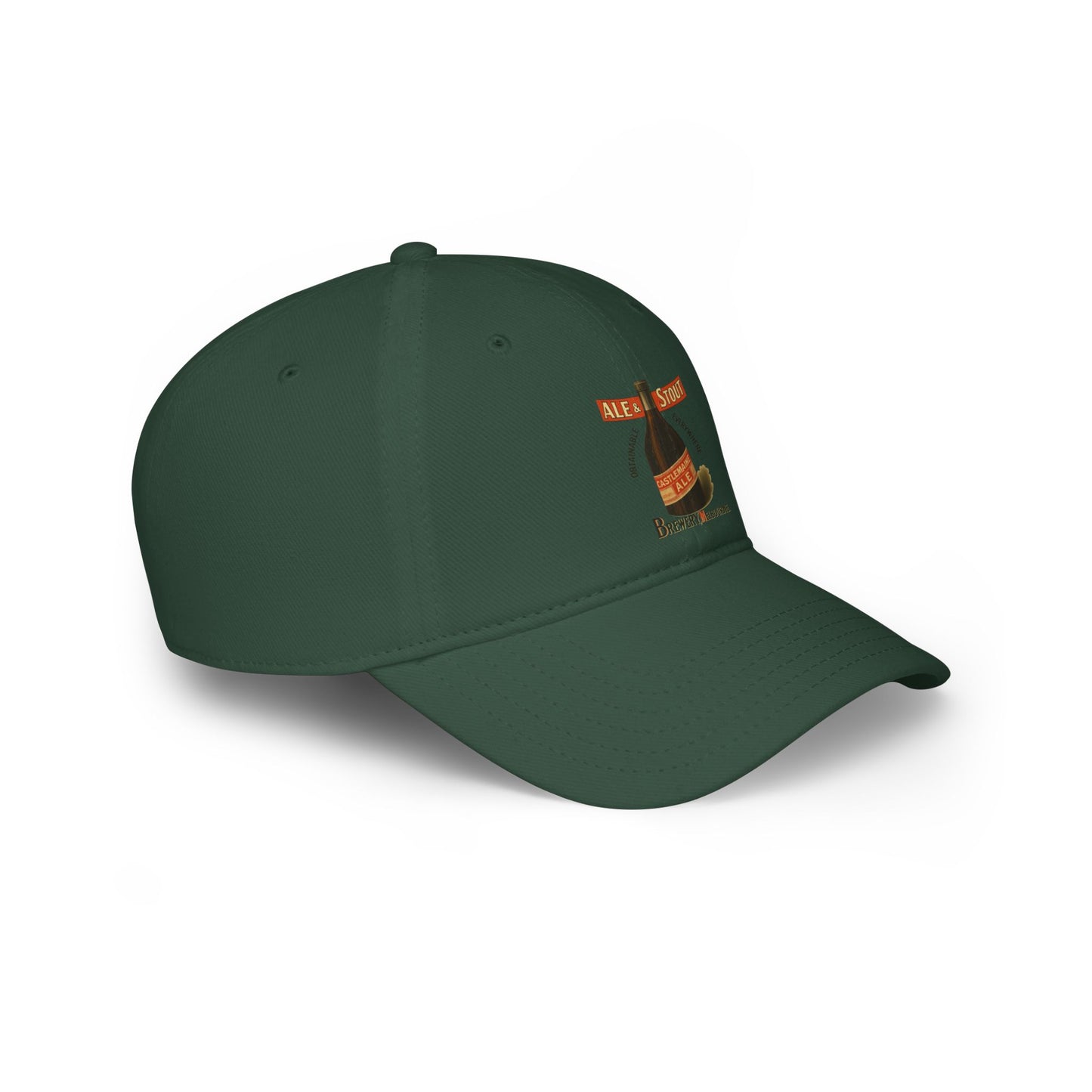 Beer Lover's Low Profile Baseball Cap, Stout Cap, Brewery Gift, Casual Headwear, Summer Hat, Craft Beer Merch