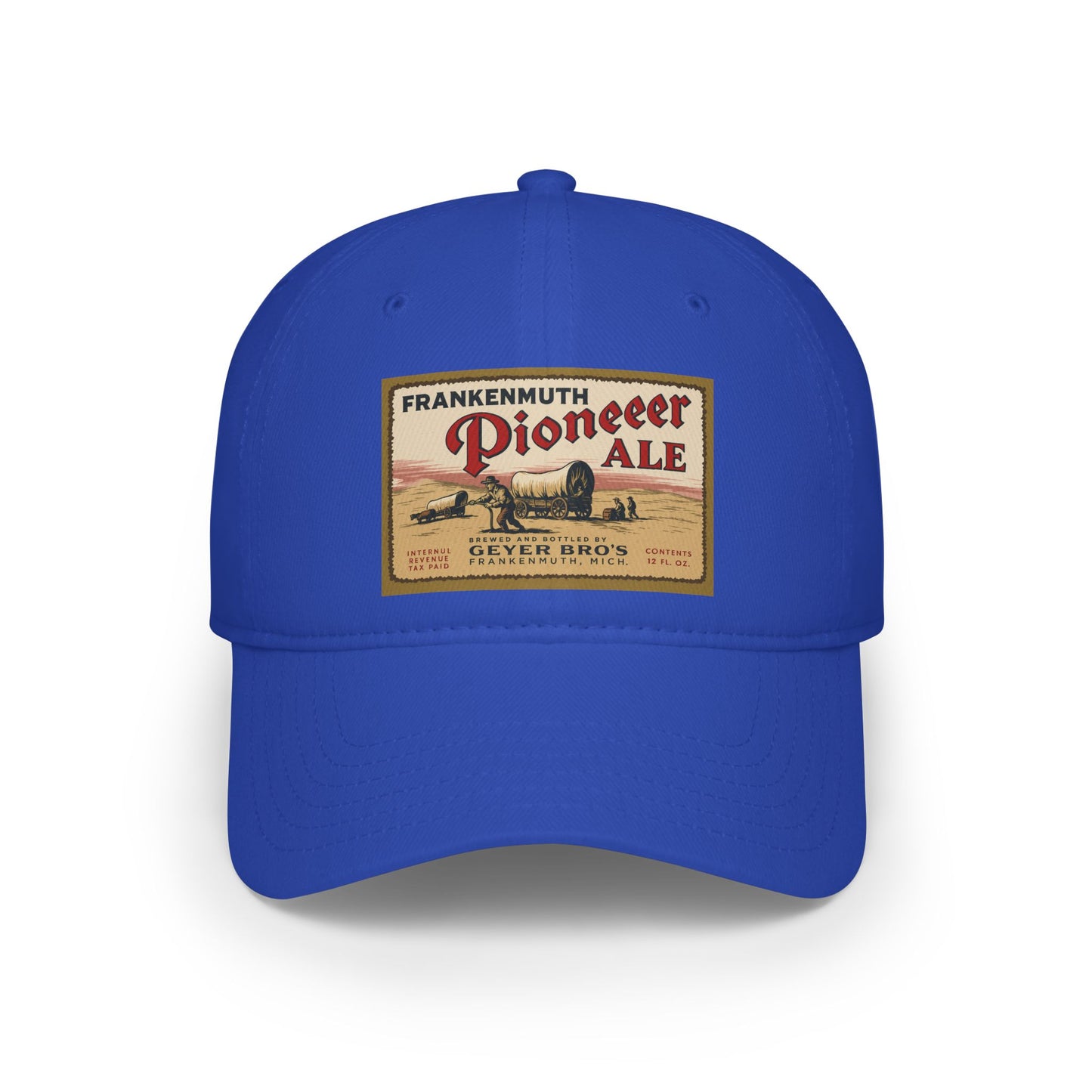 Vintage Pioneer Ale Baseball Cap - Red Adjustable Hat, Great for Breweries, Outdoor Events, Gifts, and Casual Wear