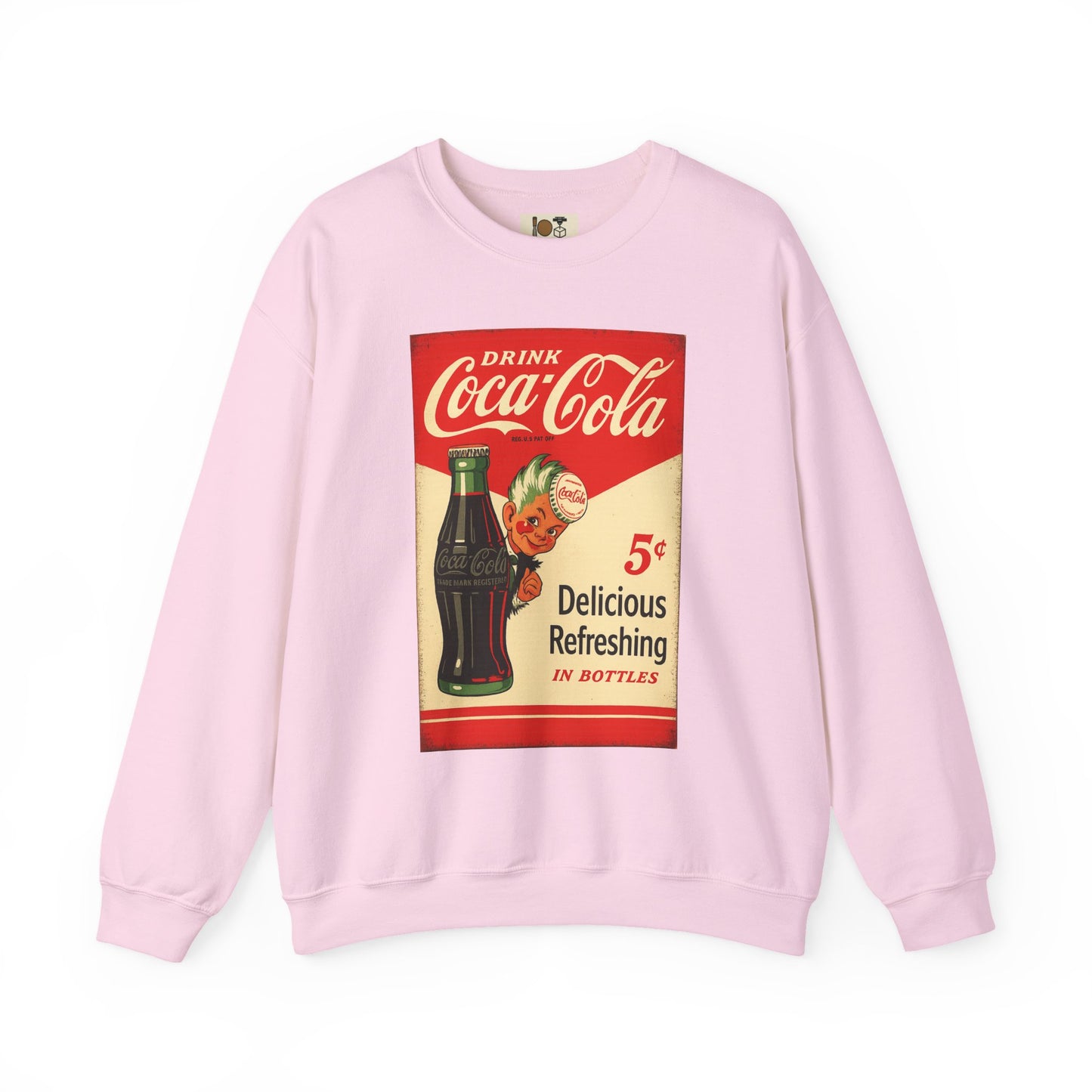 Vintage Coca-Cola Crewneck Sweatshirt, Retro Style Apparel, Trendy Vintage Clothing, Ideal for Gifts and Gatherings, Classic Cafe Fashion