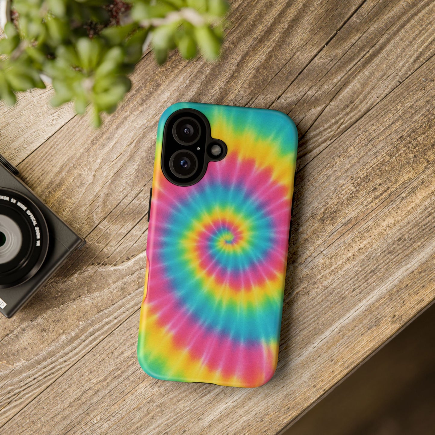 Colorful Tie-Dye Phone Case, Vibrant Phone Cover, Boho Style Accessory, Gift for Teens, Trendy Phone Accessories