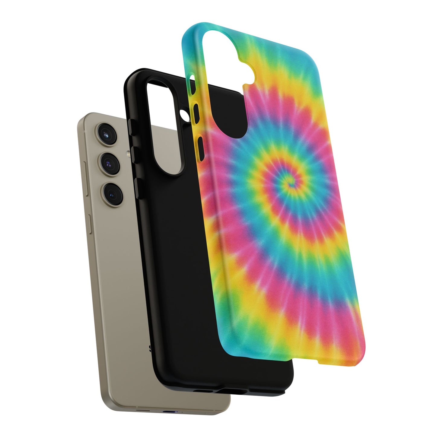 Colorful Tie-Dye Phone Case, Vibrant Phone Cover, Boho Style Accessory, Gift for Teens, Trendy Phone Accessories