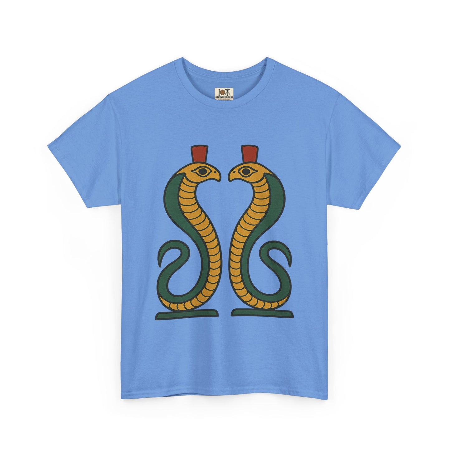 Cobra Graphic Tee - Unisex Heavy Cotton T-Shirt, Vintage Snake T-Shirt, Cool Graphic Tee, Animal Lover Gift, Summer Casual Wear, Egyptian