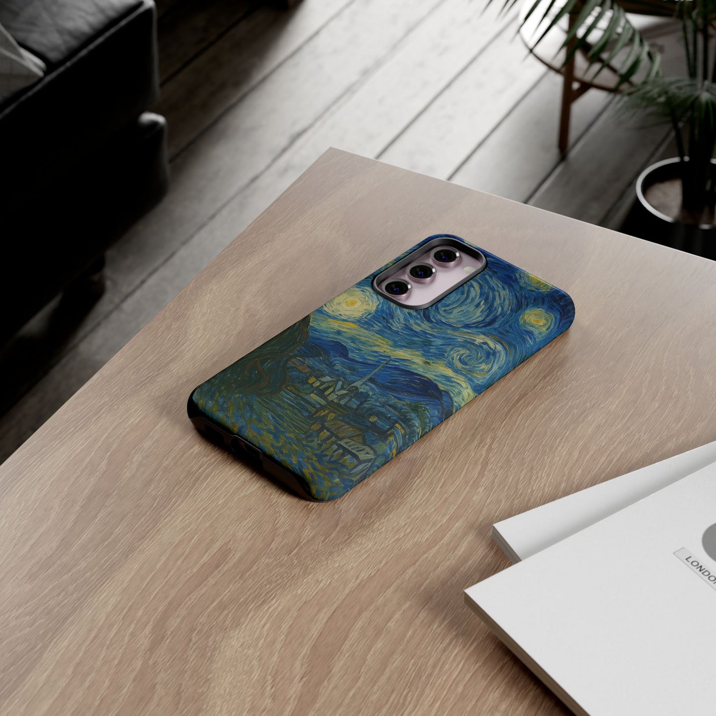 Starry Night Phone Case, Artistic Cell Phone Cover, Gift for Art Lovers, Unique Phone Accessory, Birthday Gift for Him/Her, Tough Cases