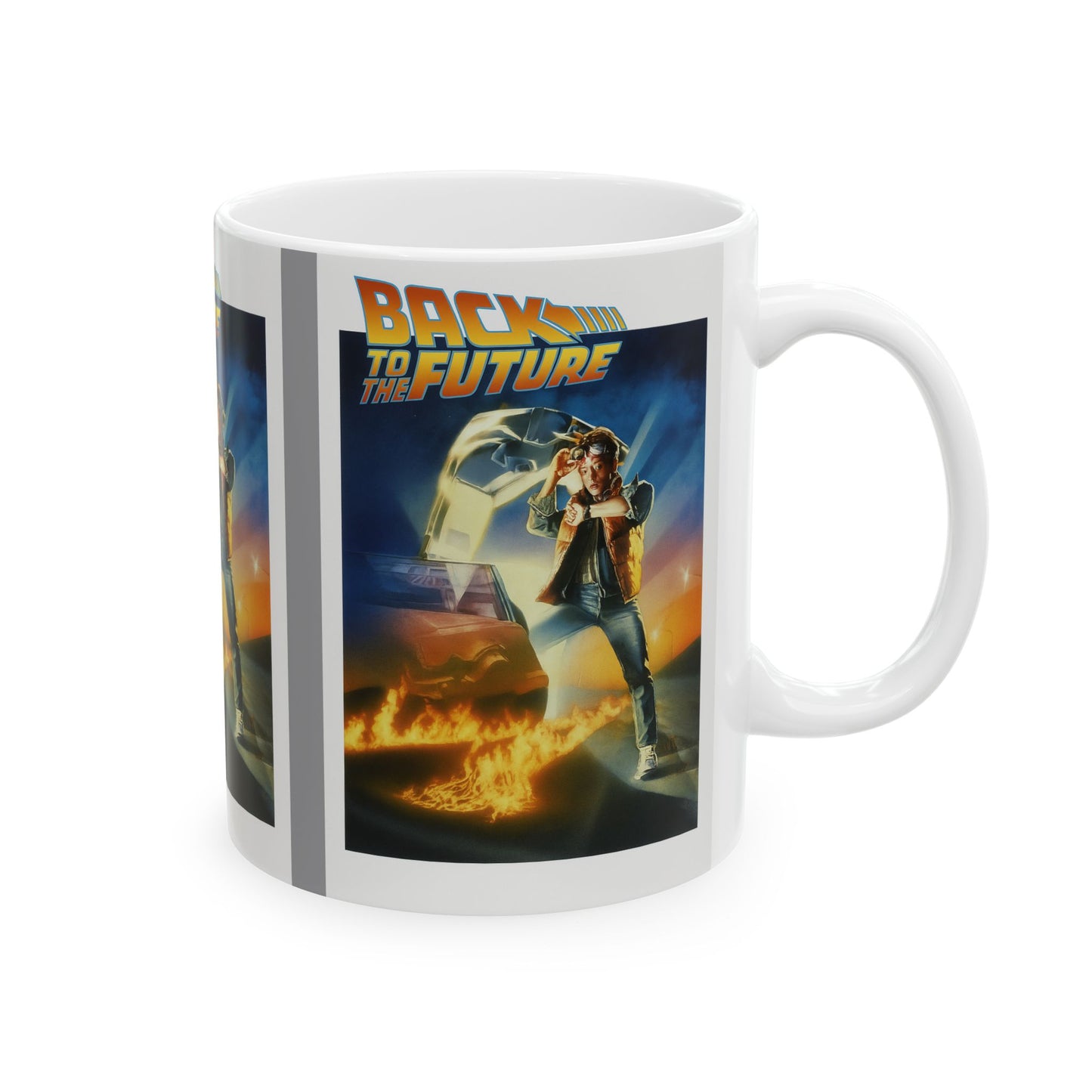 Back to the Future Ceramic Mug, Movie Lover Gift, 80s Nostalgia Cup, Time Travel Collectible, Geeky Drinkware