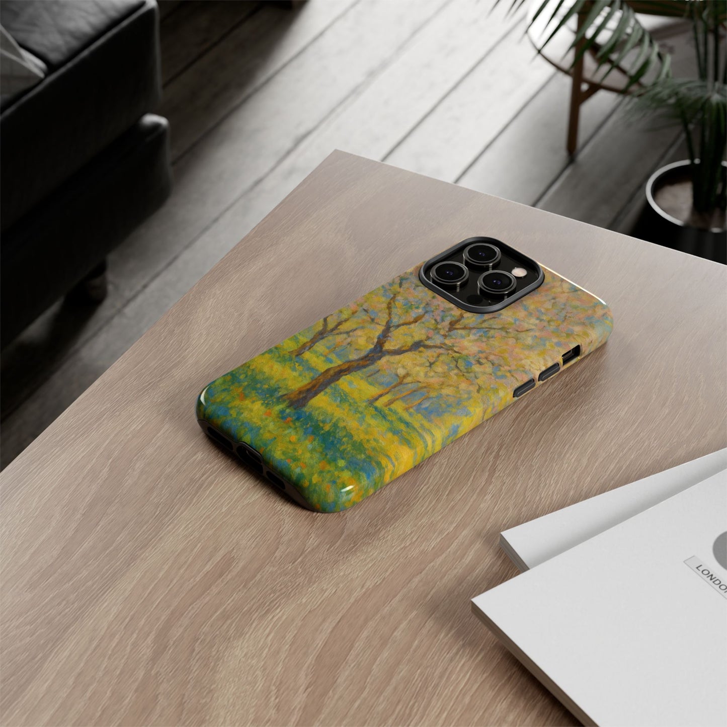 Artistic Phone Case, Tough Phone Case, Flower Tree Case, Spring Decor, Unique Phone Cover, Nature Lover Gift