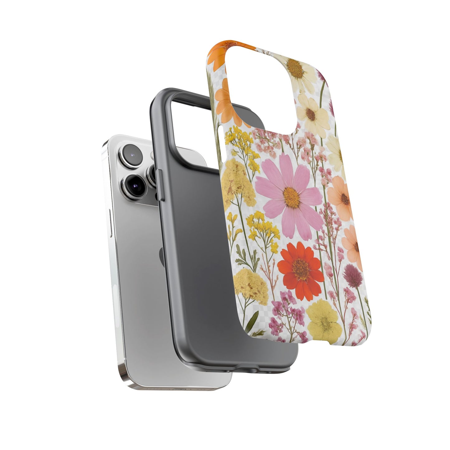 Floral Phone Case - Tough Cases, Stylish Protective Cover, Flower Design, Trendy Gift, Nature Lover Accessory, DRIED FLOWERS