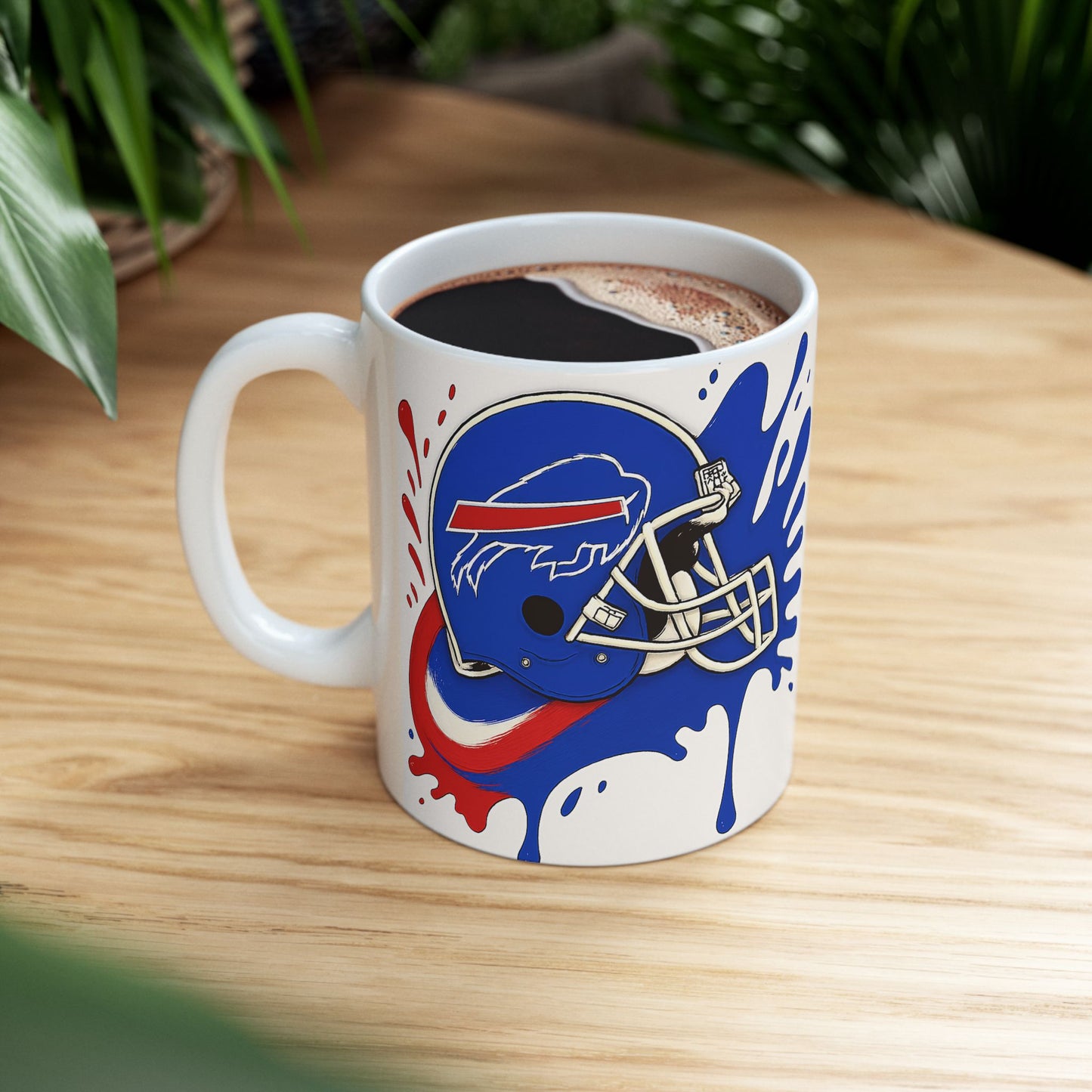 Buffalo Bills Ceramic Mug, Perfect for Game Day, Sports Fan Gift, 11oz & 15oz Sizes, Tailgating, Football Season
