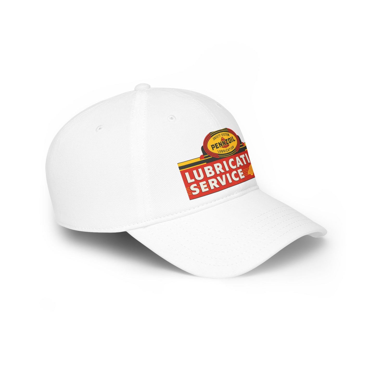 Vintage Lubrication Service Baseball Cap, Classic Red Cap, Automotive Hat, Gift for Car Lovers, Father's Day Accessory