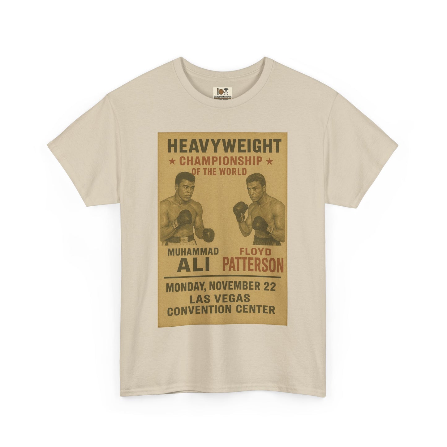 Vintage Boxing Championship Tee, Retro Ali vs Patterson Shirt, Sports Fan Gift, Unisex Heavy Cotton Shirt, Unique Sports Apparel