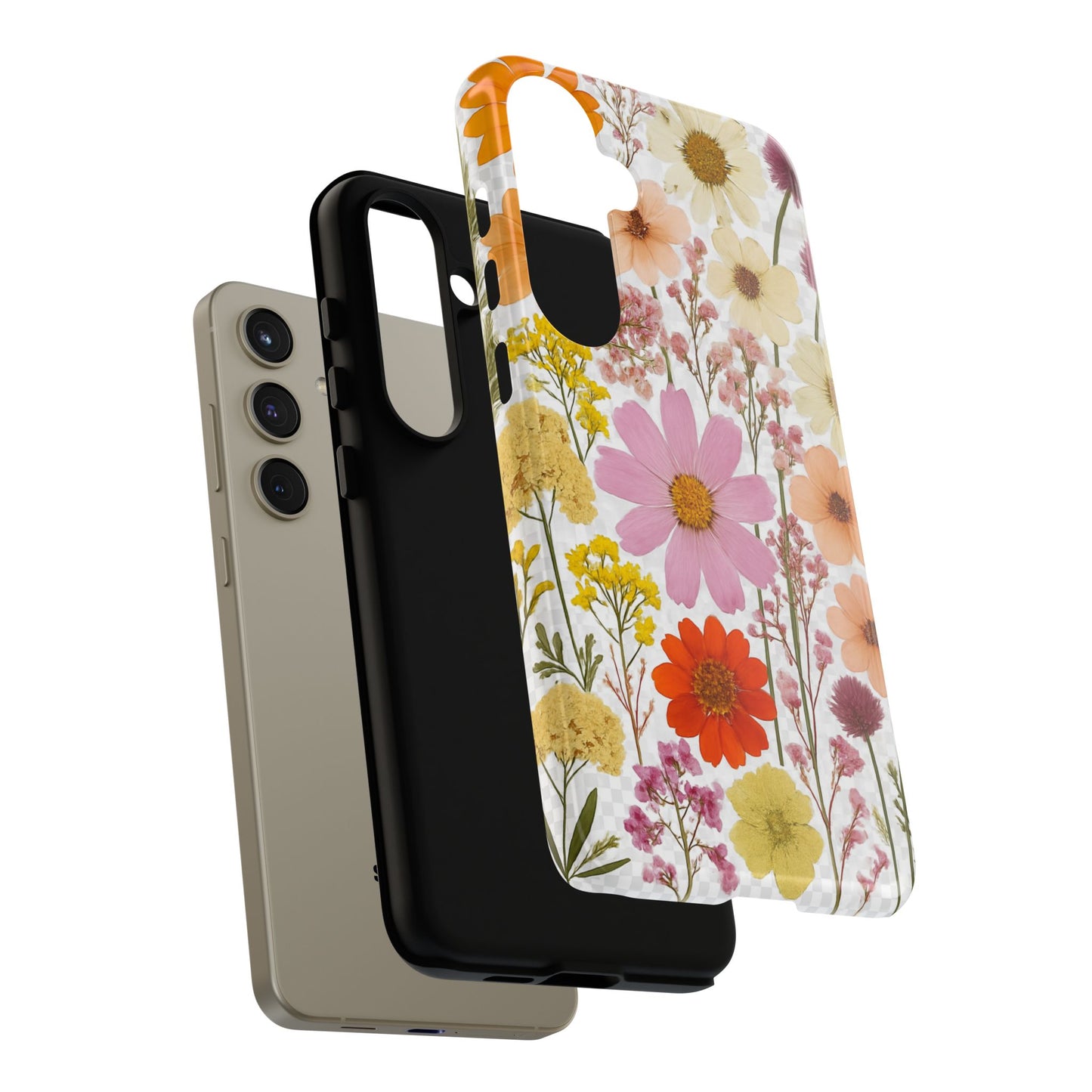 Floral Phone Case - Tough Cases, Stylish Protective Cover, Flower Design, Trendy Gift, Nature Lover Accessory, DRIED FLOWERS
