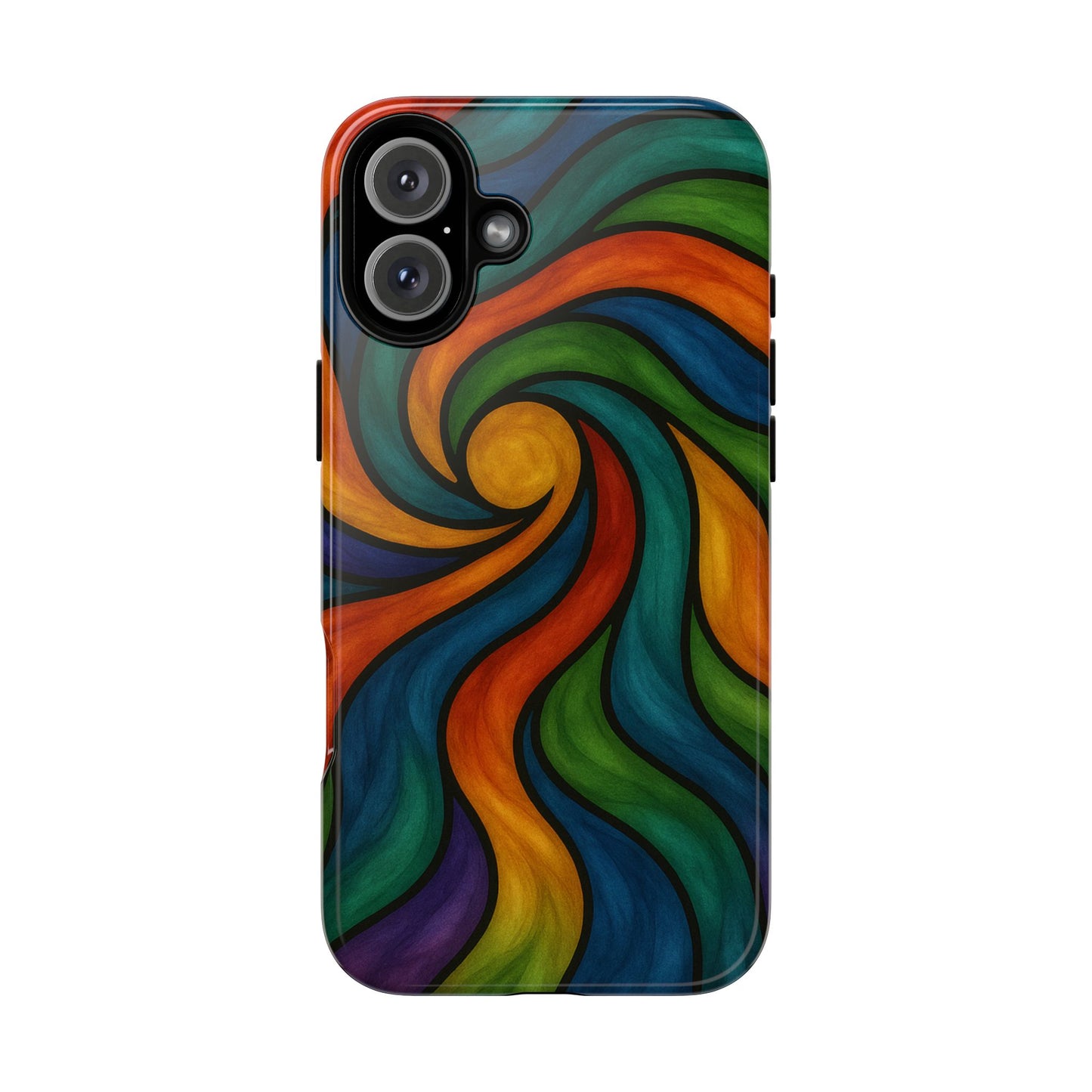 Colorful Swirl Phone Case | Tough Cases, Vibrant Design, Gift for Art Lovers, Funky Case, Unique Phone Accessories