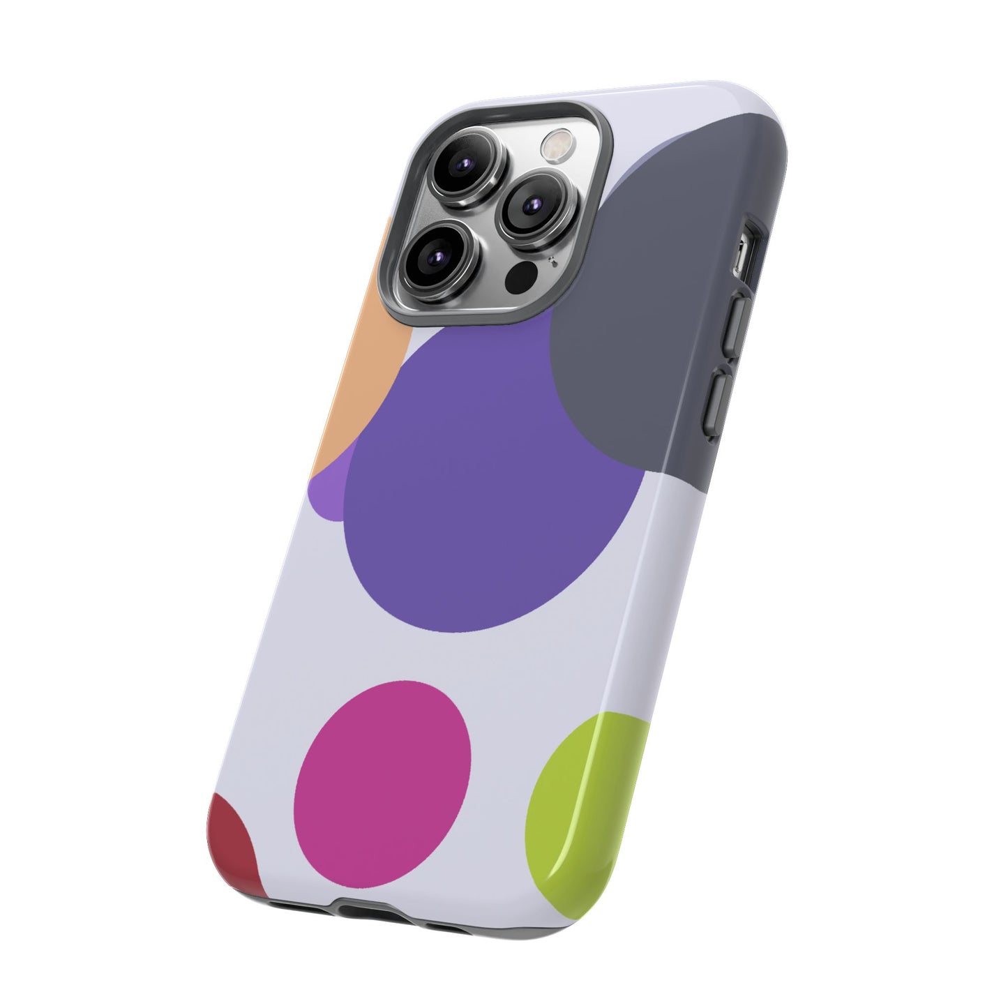 Colorful Geometric Phone Case, Bold Protective Cover for iPhone, Unique Gift for Trendy Teens, Fun Customizable Cases, Modern Design