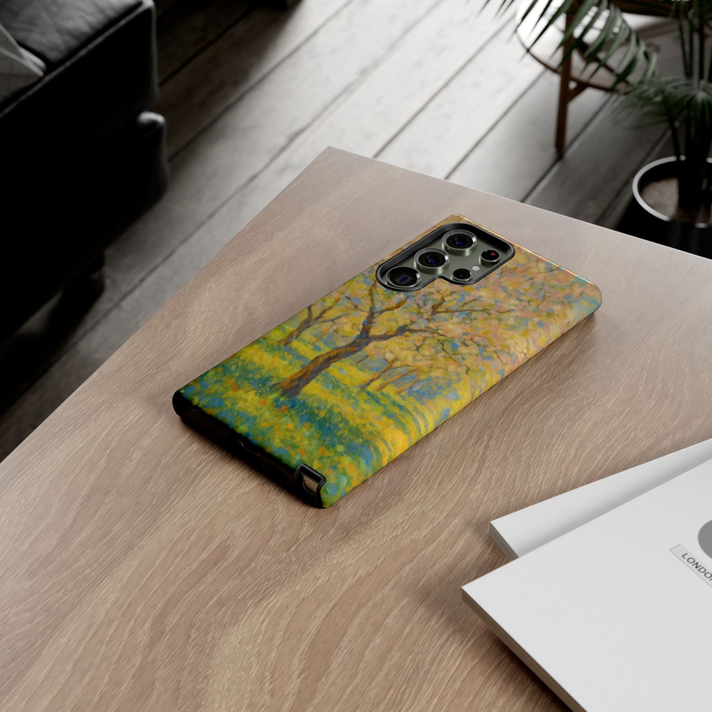Artistic Phone Case, Tough Phone Case, Flower Tree Case, Spring Decor, Unique Phone Cover, Nature Lover Gift