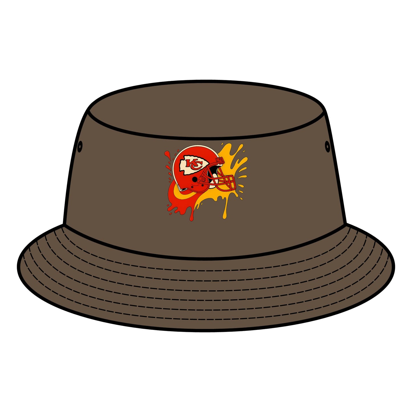 Stylish Bucket Hat with Unique Sporty Design, Casual Sun Protection, Perfect for Sports Fans, Summer Festivals, Outdoor Activities, Gifts