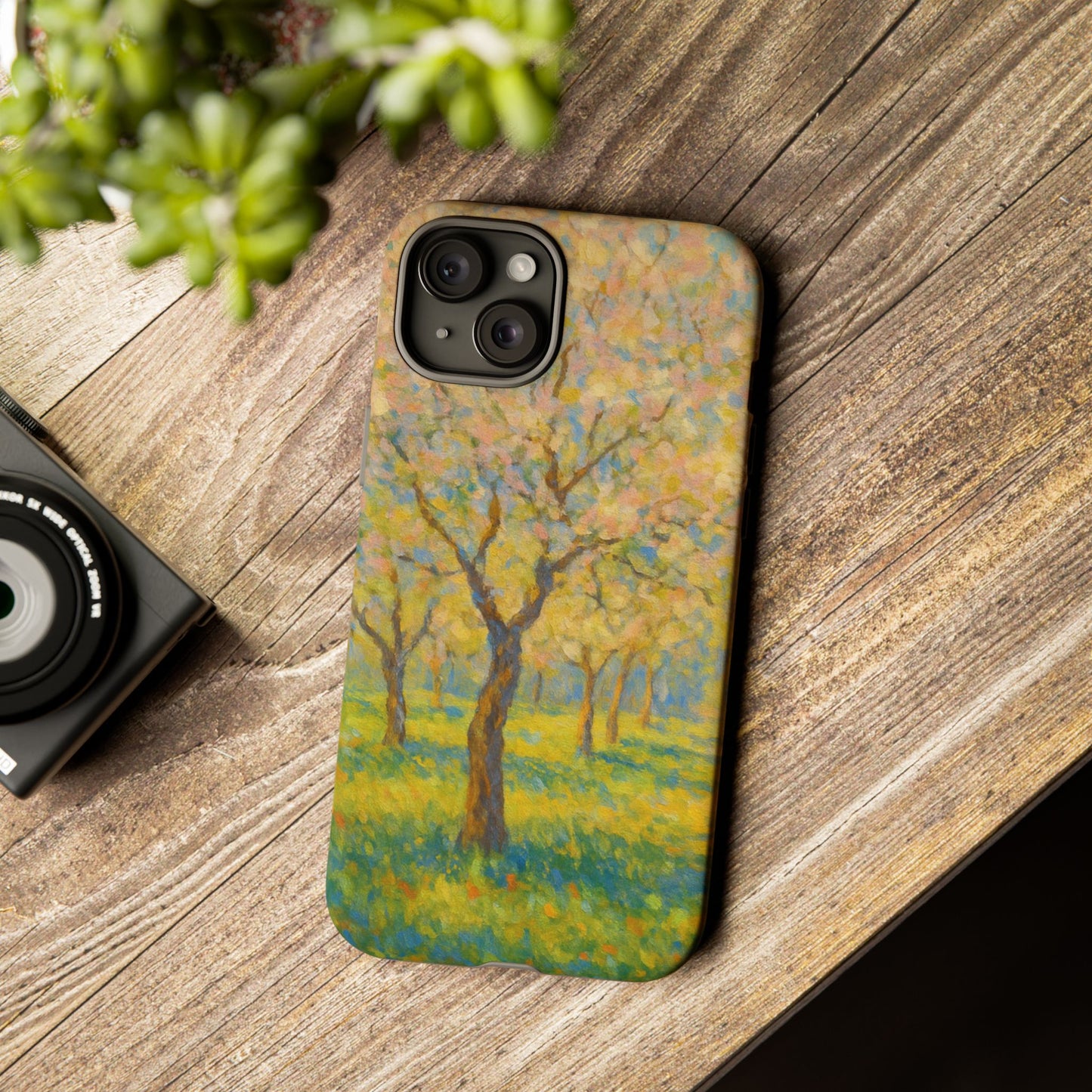 Artistic Phone Case, Tough Phone Case, Flower Tree Case, Spring Decor, Unique Phone Cover, Nature Lover Gift