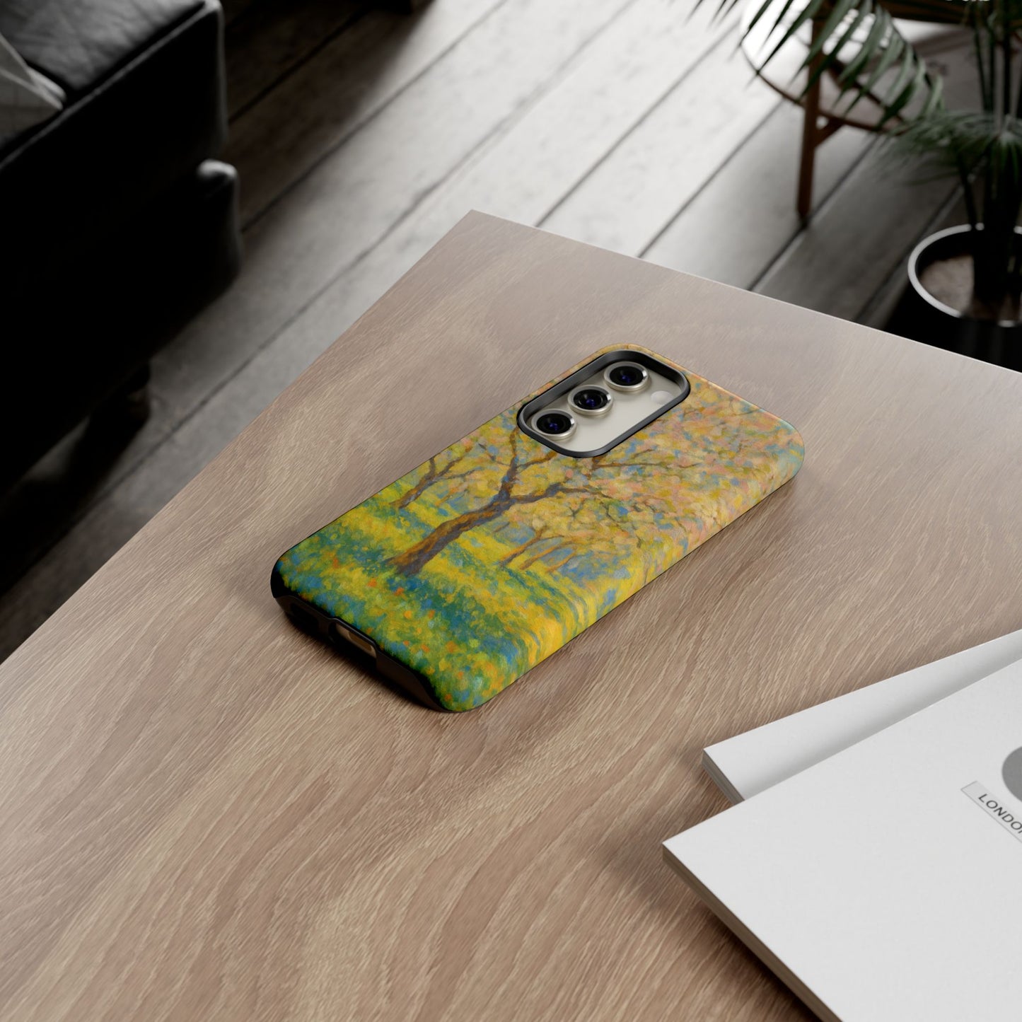 Artistic Phone Case, Tough Phone Case, Flower Tree Case, Spring Decor, Unique Phone Cover, Nature Lover Gift