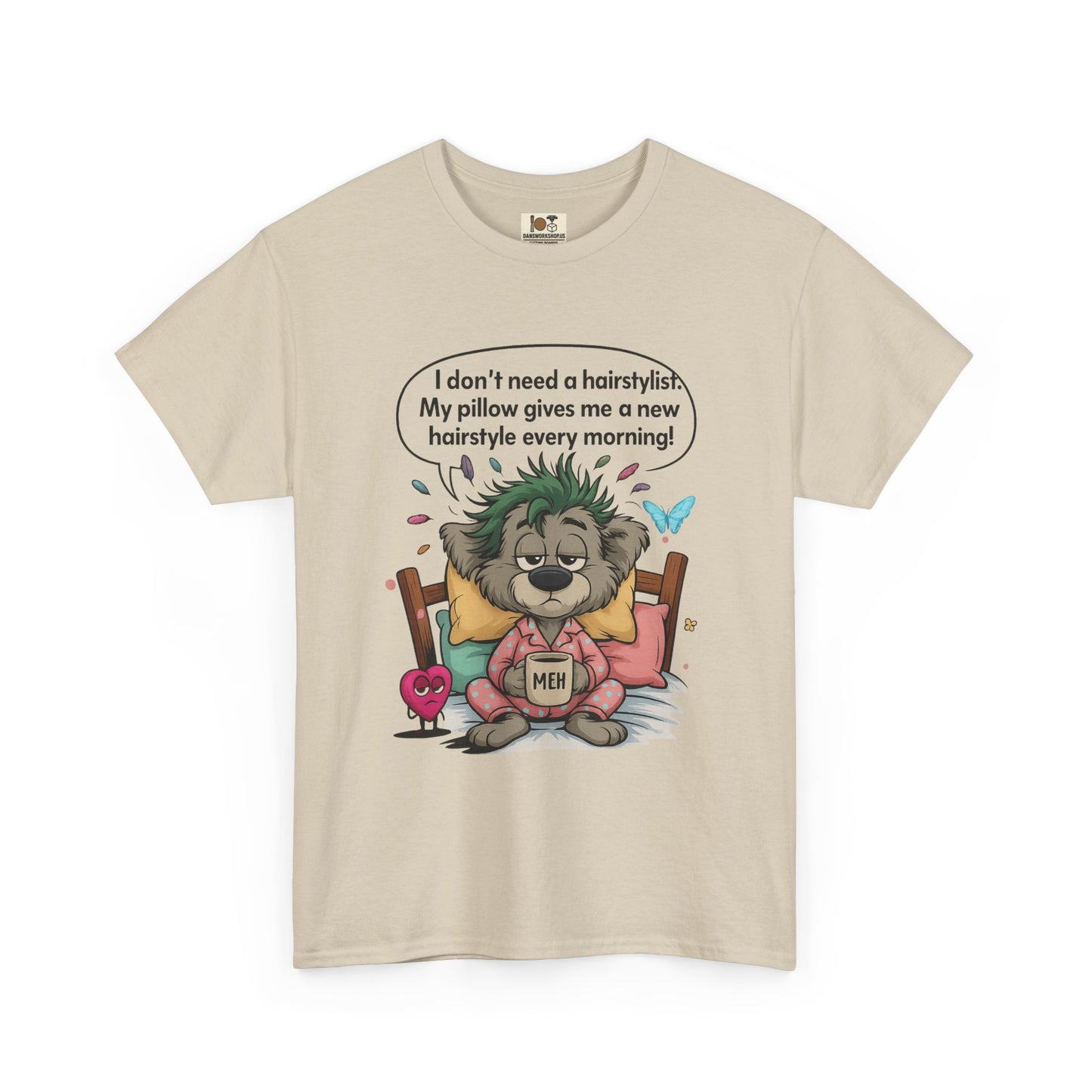 Whimsical Cotton Tee with Funny Quote - Ideal Gift for Friends, Unique Birthday Present, Casual Everyday Wear, Animal Lover Top