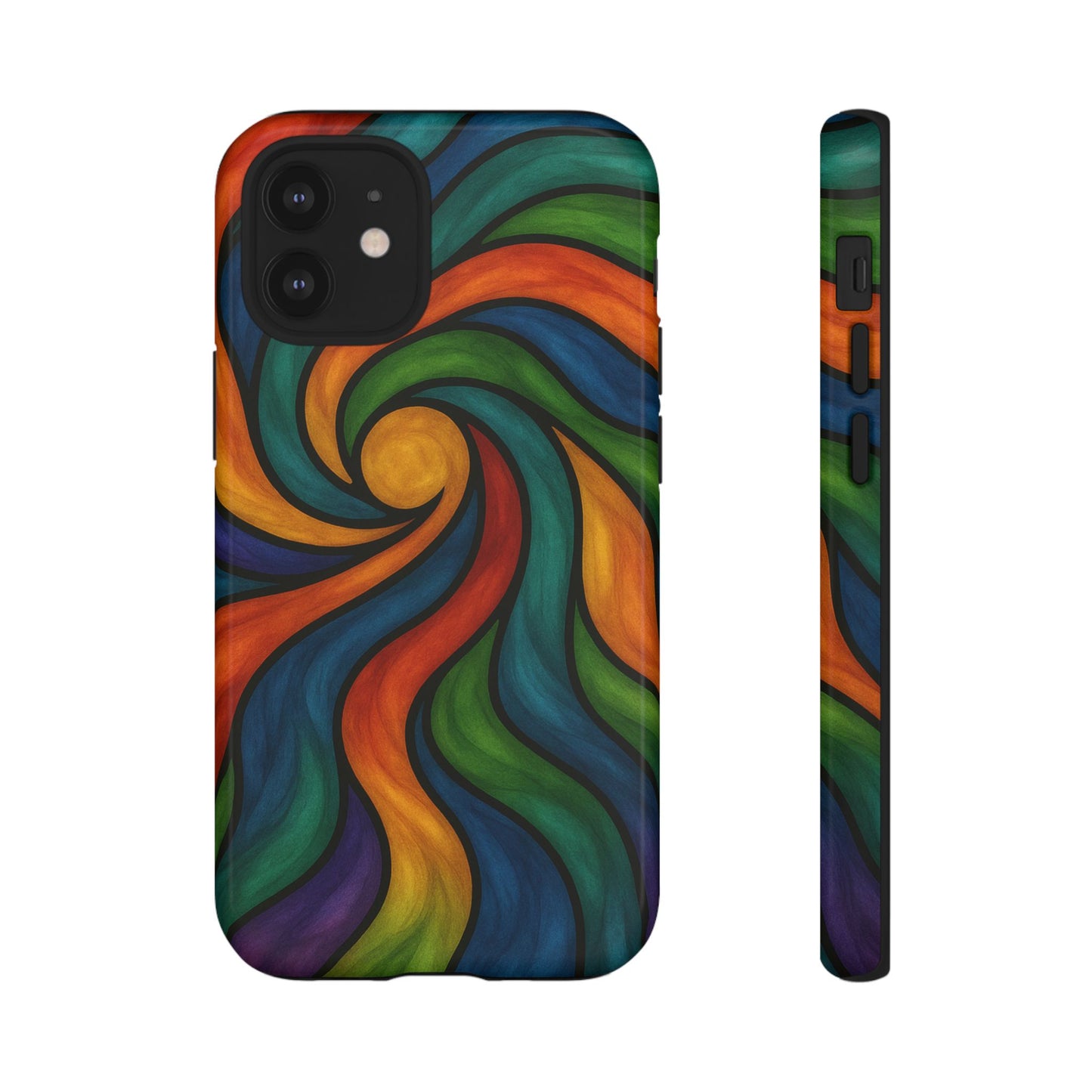 Colorful Swirl Phone Case | Tough Cases, Vibrant Design, Gift for Art Lovers, Funky Case, Unique Phone Accessories