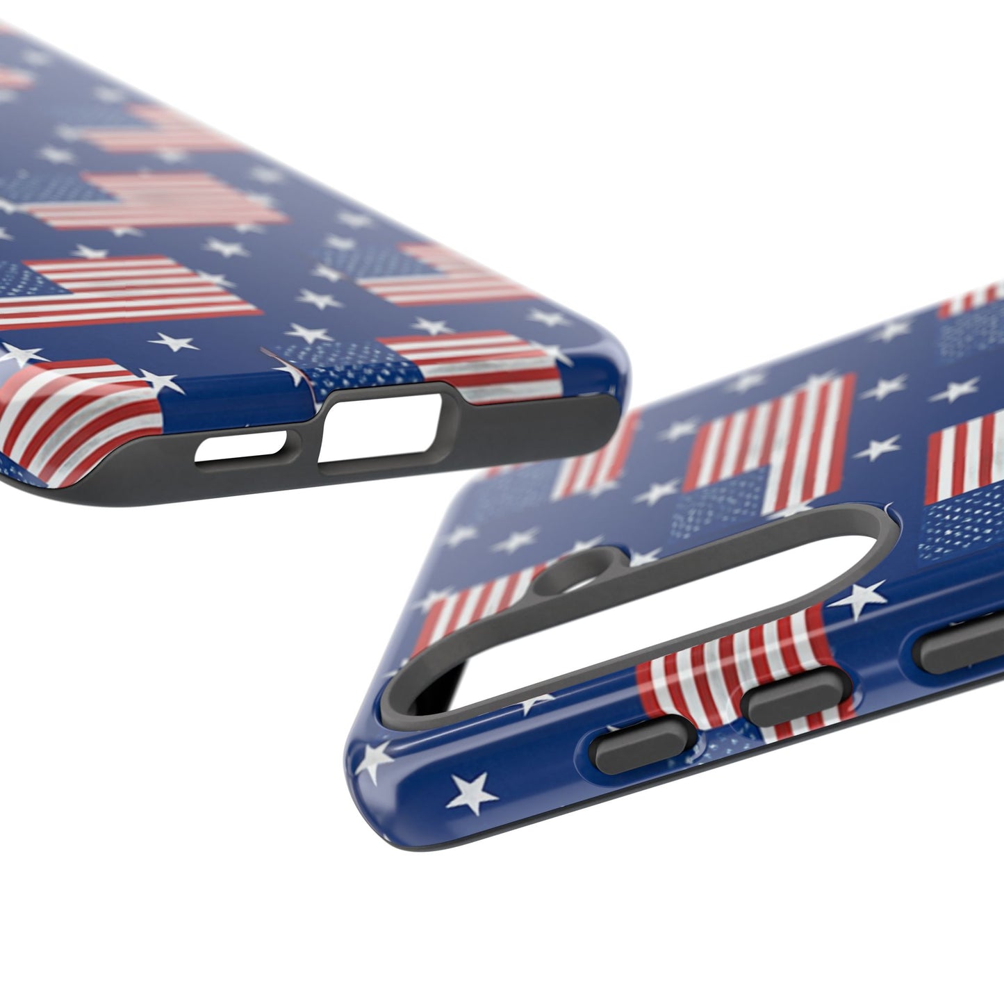 Patriotic Phone Case, Independence Day Accessories, American Flag Design, Star-Spangled Cover, Summer BBQ Gift