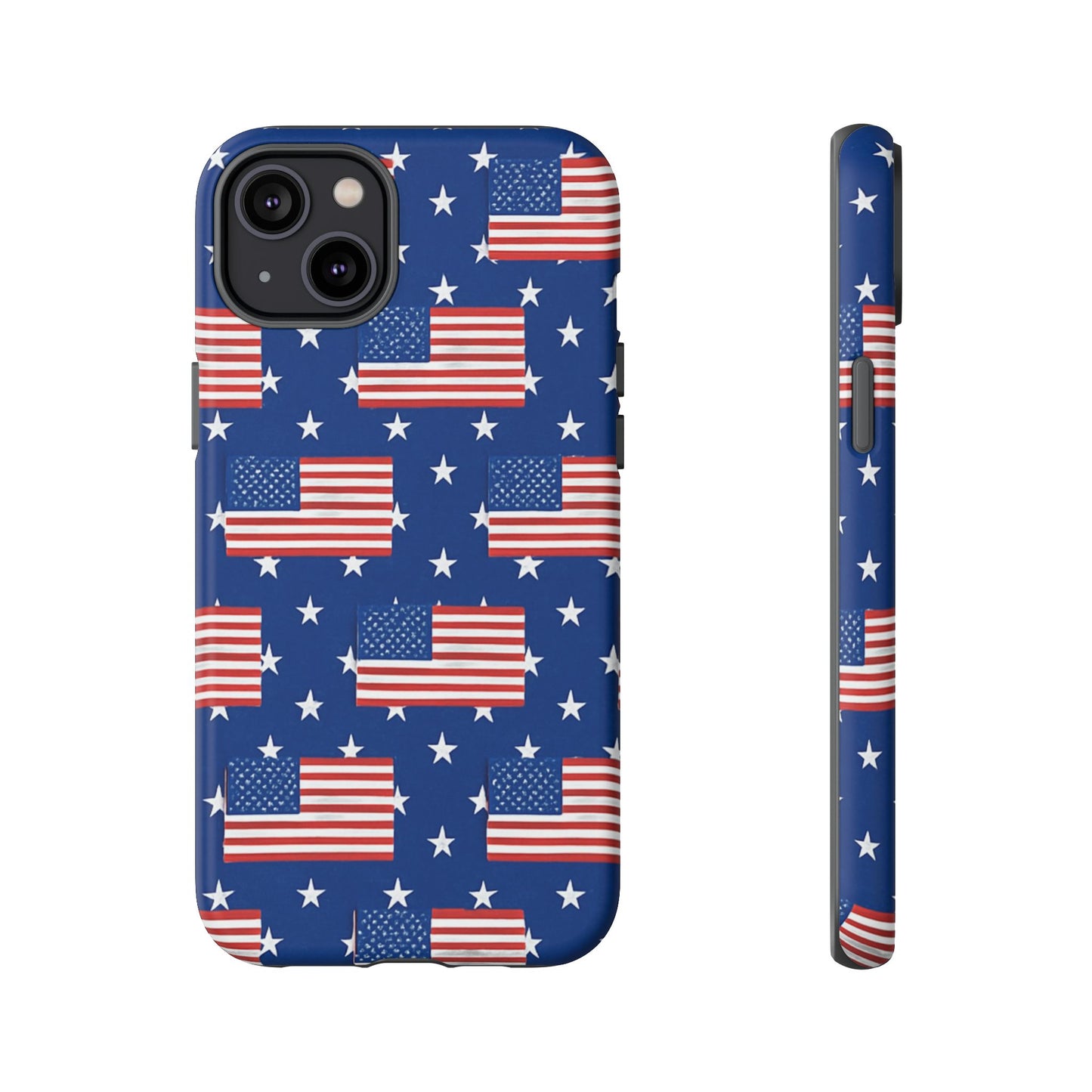 Patriotic Phone Case, Independence Day Accessories, American Flag Design, Star-Spangled Cover, Summer BBQ Gift