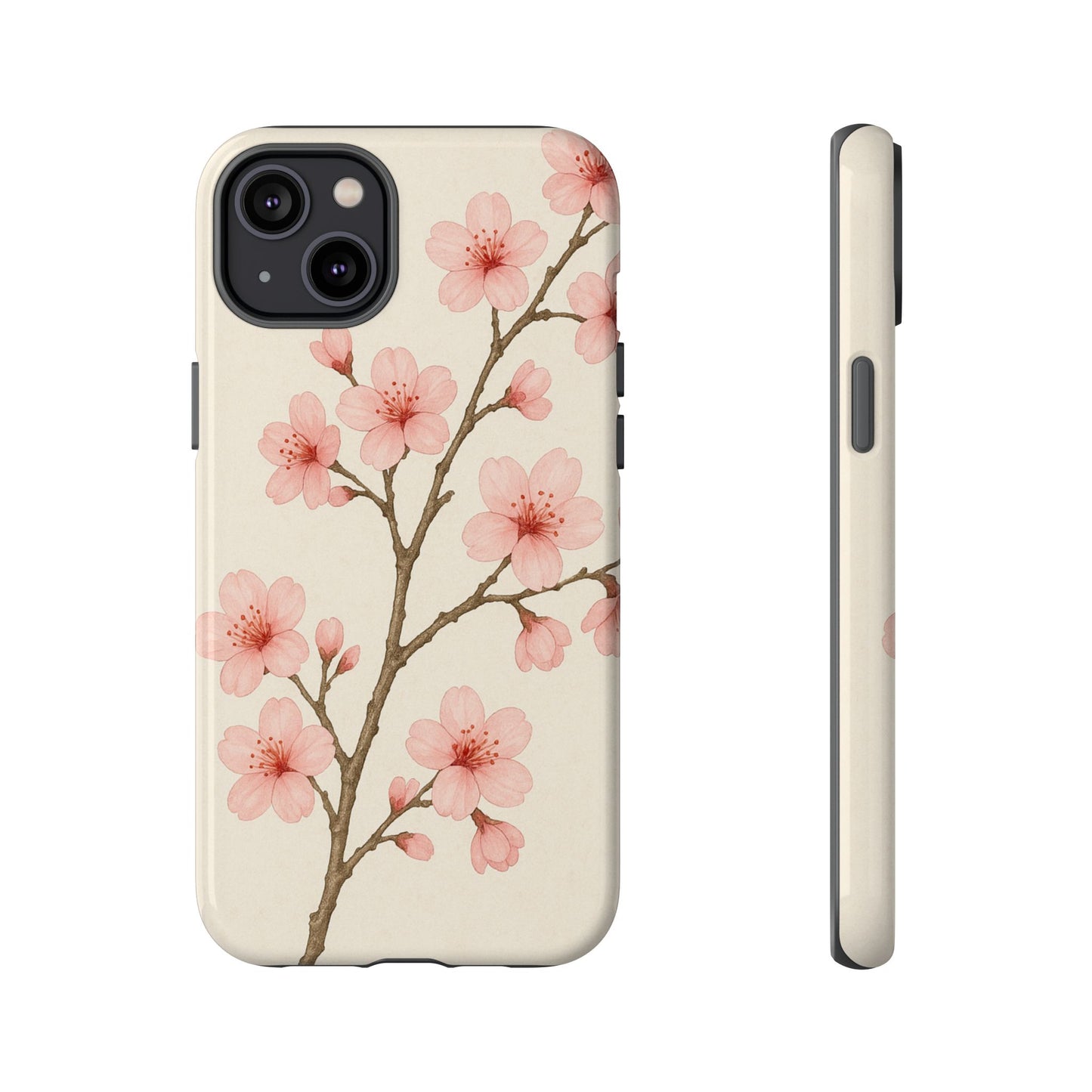 Cherry Blossom Phone Case, Floral Phone Cover, Tough Case for Gifts, Spring Decor, Cute Tech Accessories, Nature Lover's Gift