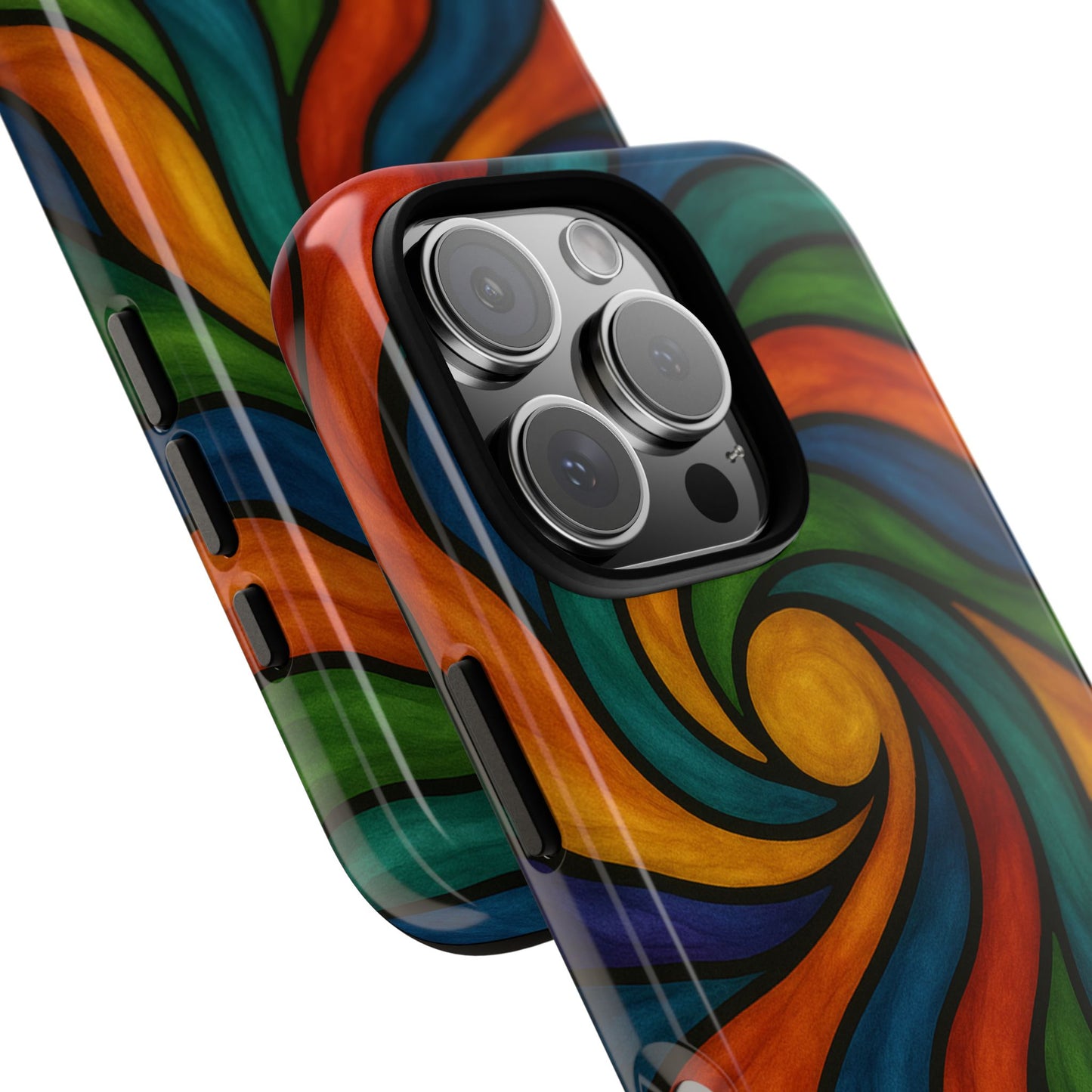 Colorful Swirl Phone Case | Tough Cases, Vibrant Design, Gift for Art Lovers, Funky Case, Unique Phone Accessories