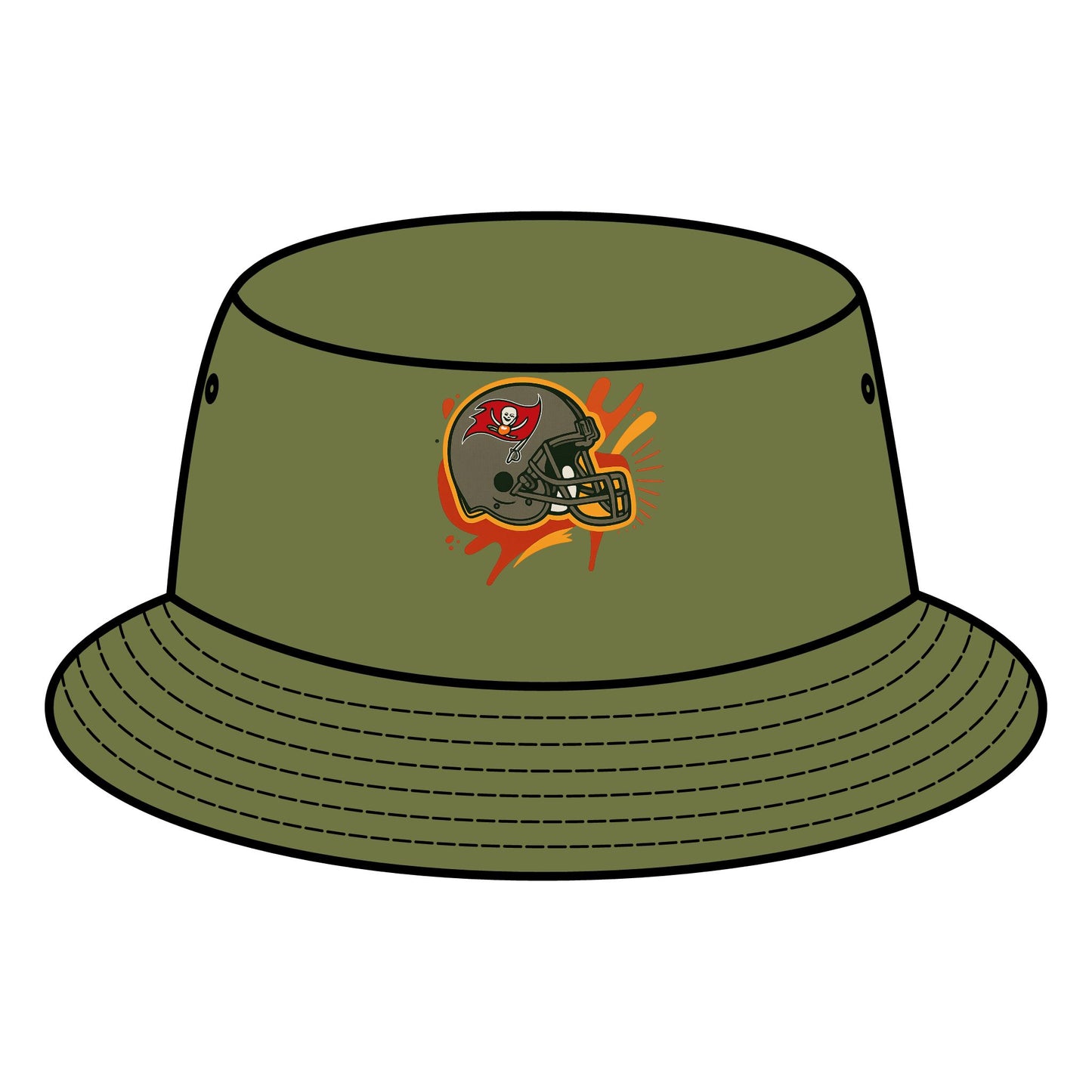 Sporty Bucket Hat - Trendy Sun Protection for Game Days, Outdoor Adventures, Summer Style, Gifts for Sports Fans, Festival Outfit