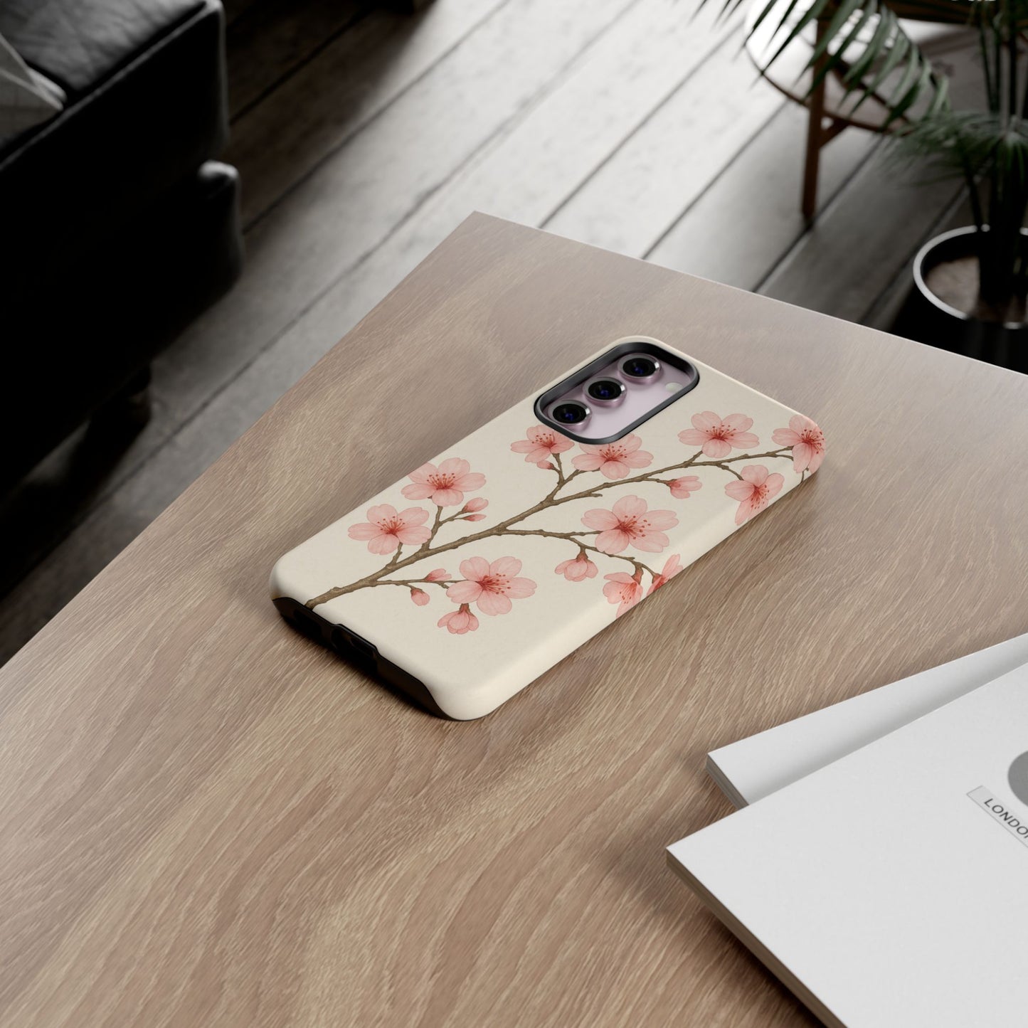 Cherry Blossom Phone Case, Floral Phone Cover, Tough Case for Gifts, Spring Decor, Cute Tech Accessories, Nature Lover's Gift
