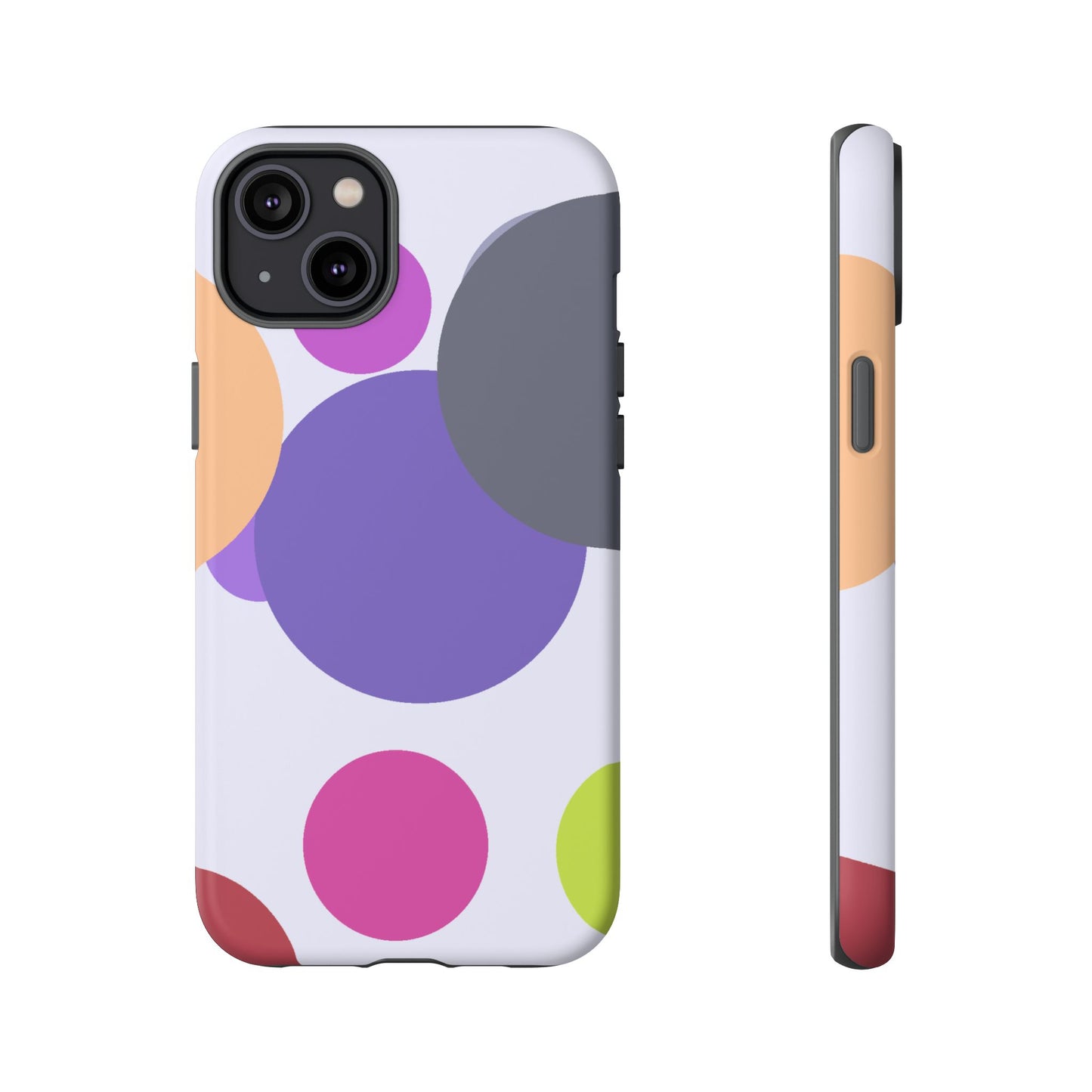 Colorful Geometric Phone Case, Bold Protective Cover for iPhone, Unique Gift for Trendy Teens, Fun Customizable Cases, Modern Design