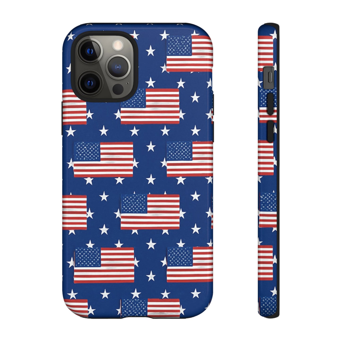 Patriotic Phone Case, Independence Day Accessories, American Flag Design, Star-Spangled Cover, Summer BBQ Gift