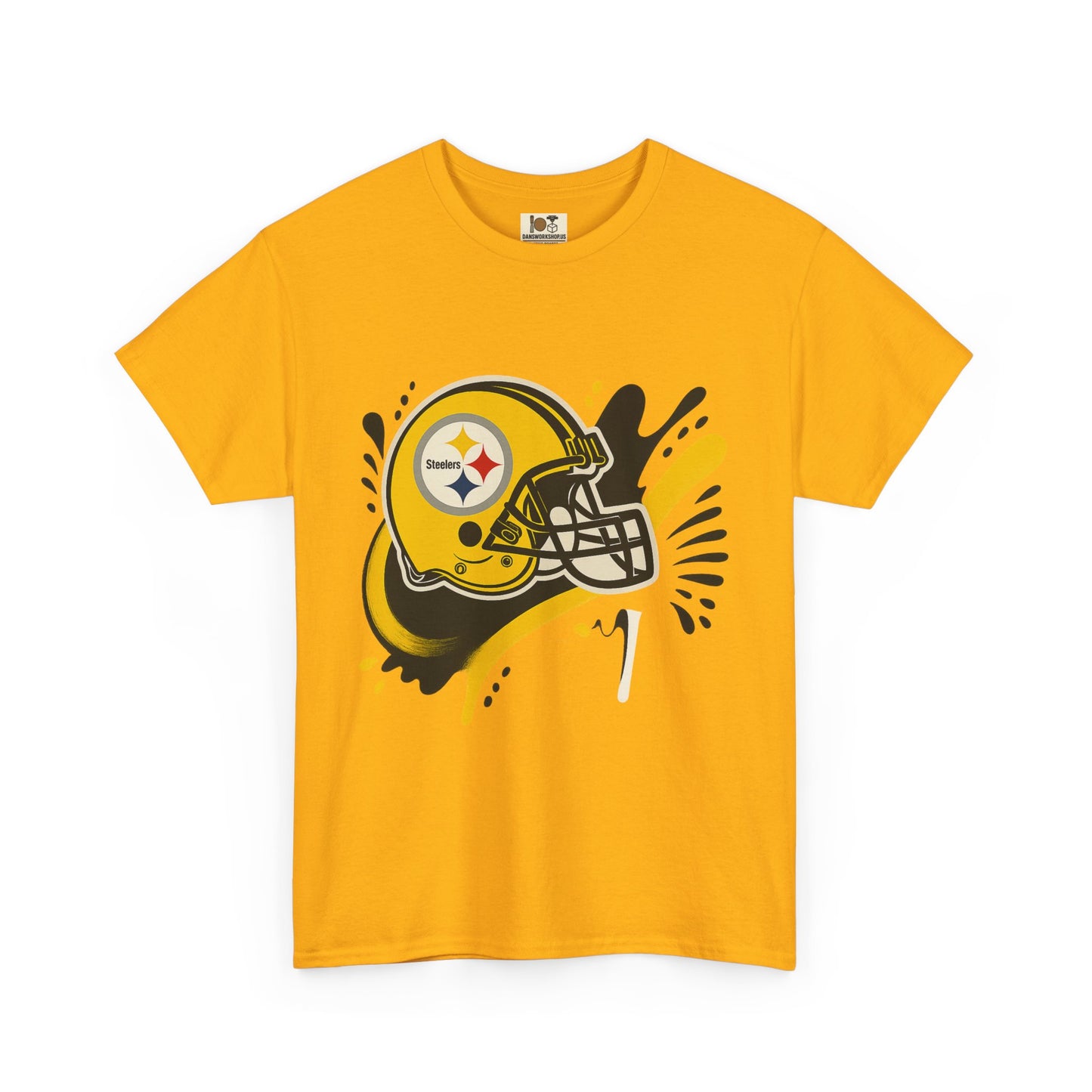 Pittsburgh Steelers Inspired Unisex Heavy Cotton Tee, Sports Fan T-Shirt, Game Day Apparel, Gift for Him/Her, Football Season Style