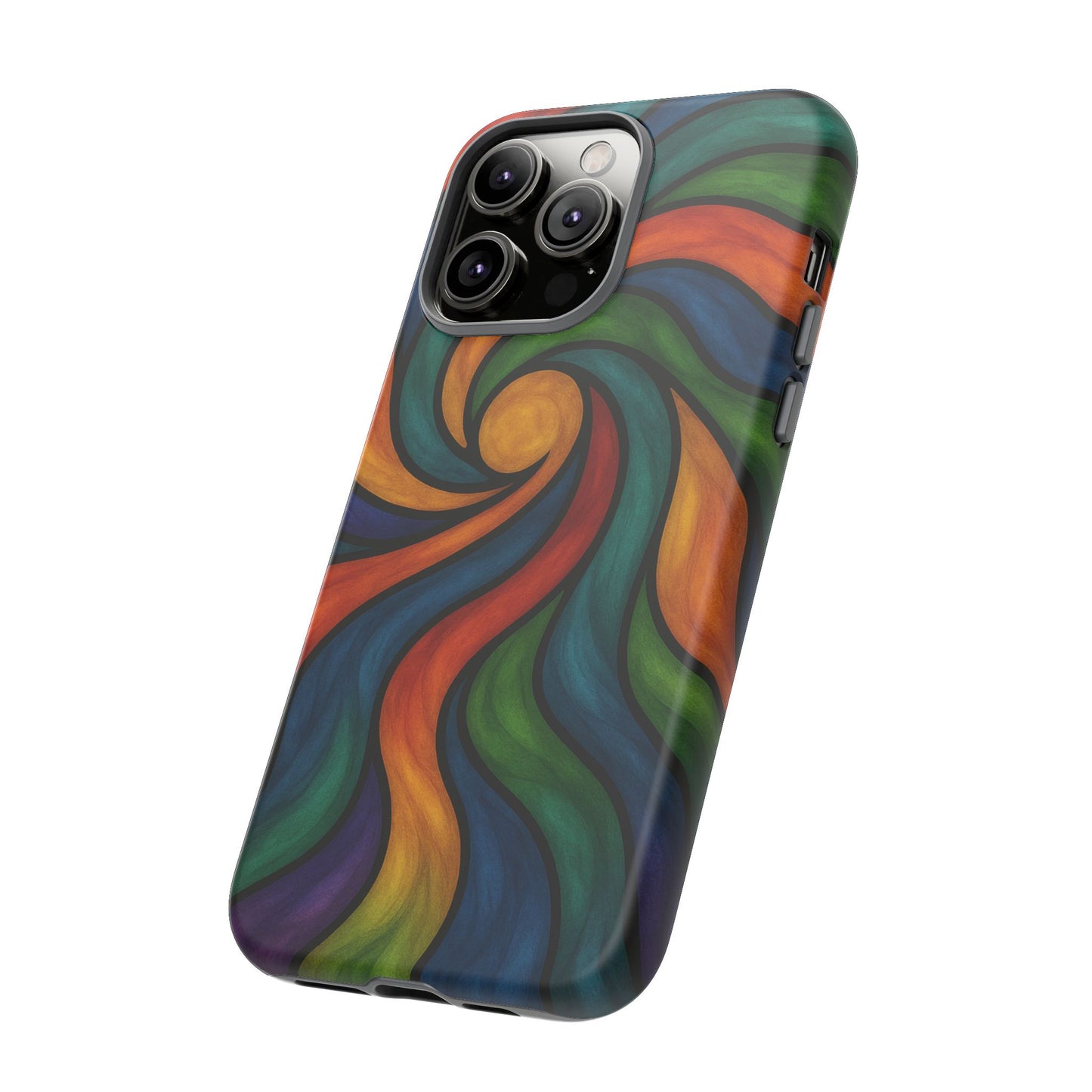 Colorful Swirl Phone Case | Tough Cases, Vibrant Design, Gift for Art Lovers, Funky Case, Unique Phone Accessories