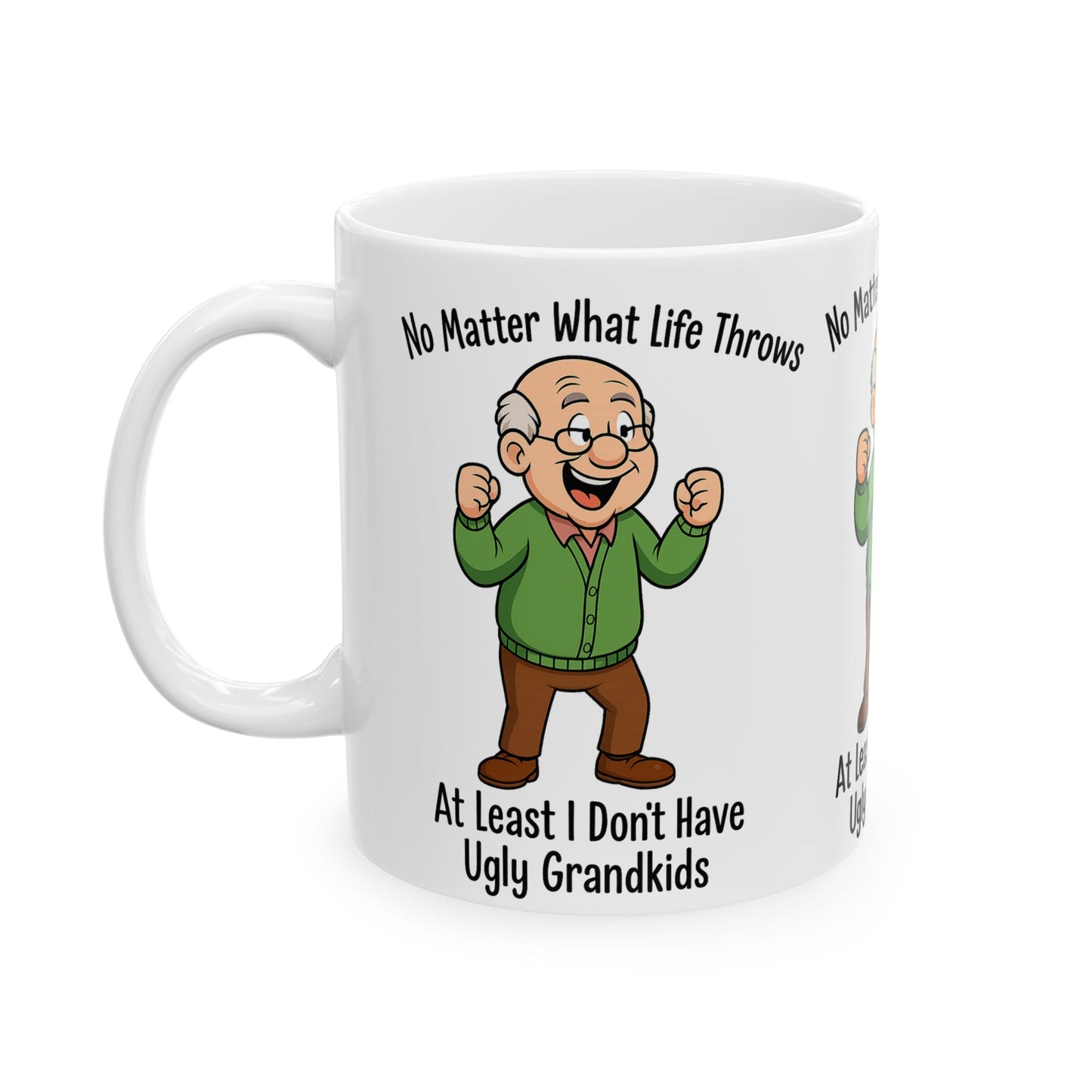 Humorous Grandpa Ceramic Mug - Funny Gift for Grandparents, Coffee Mug for Family, Birthday Gift, Holiday Present, Tea Cup
