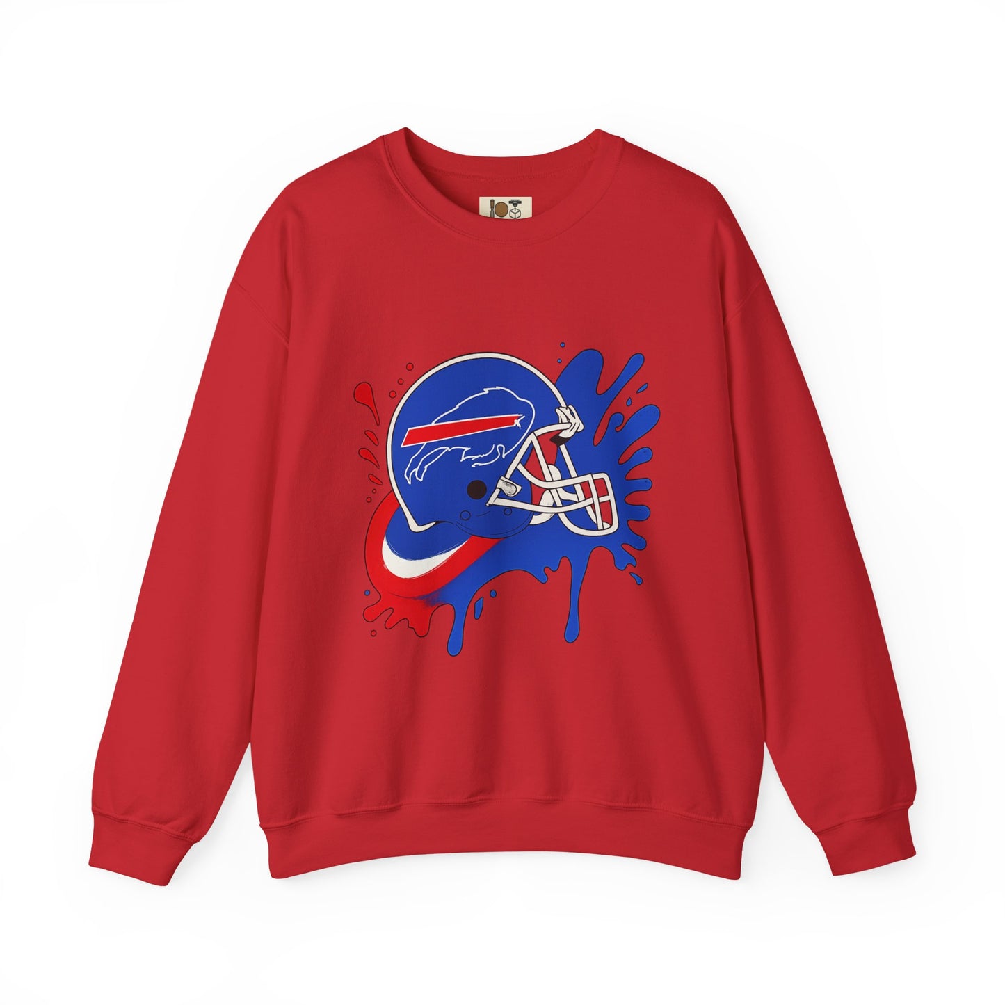 Buffalo Bills Inspired Crewneck Sweatshirt, NFL Fan Gear, Casual Sportswear, Game Day Apparel, Unisex Sweatshirt, Tailgate Clothing