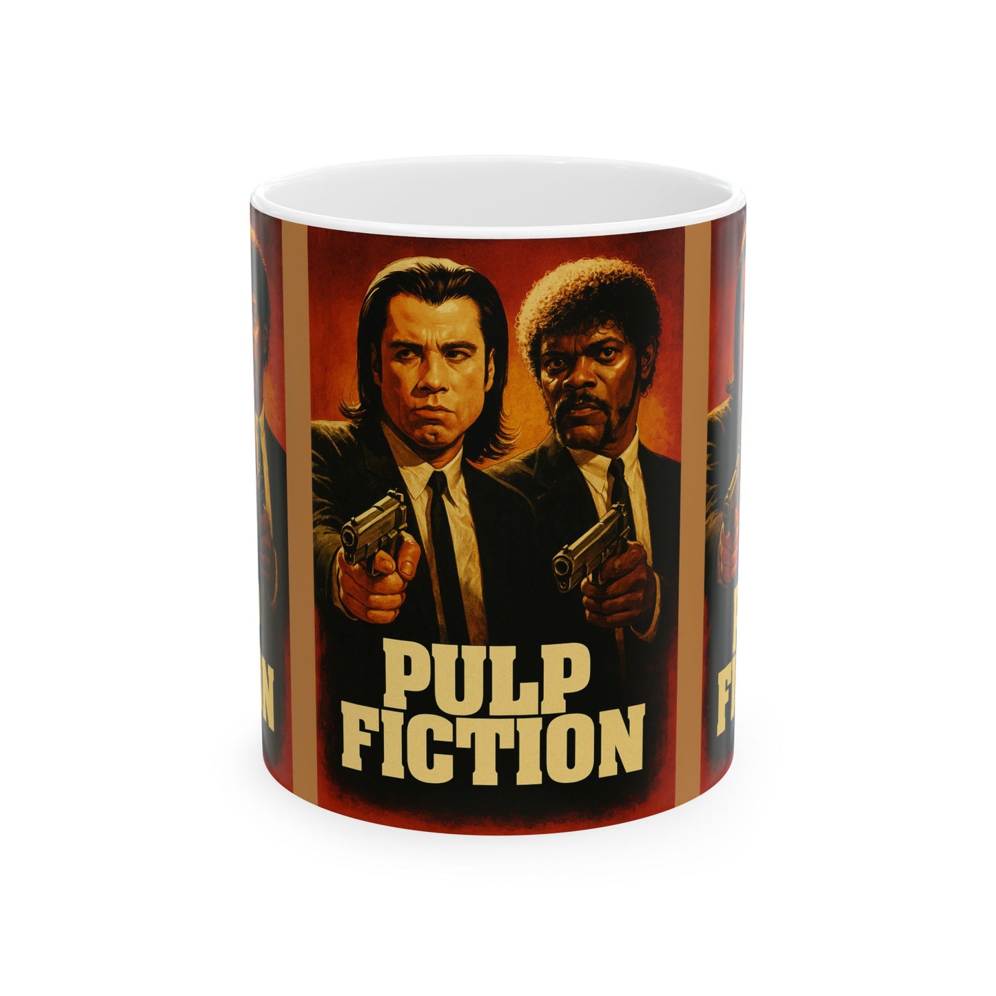 Pulp Fiction Ceramic Mug, Movie Lover Gift, Coffee Cup, Retro Film Merchandise, 11oz & 15oz Options
