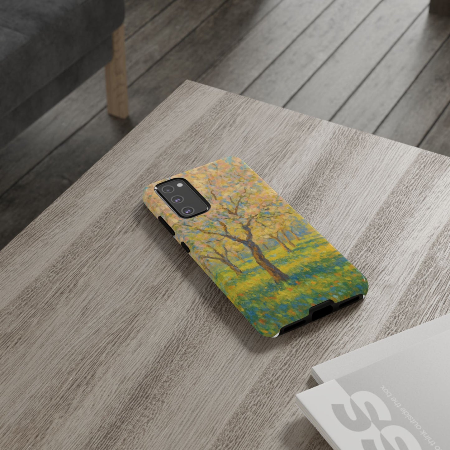 Artistic Phone Case, Tough Phone Case, Flower Tree Case, Spring Decor, Unique Phone Cover, Nature Lover Gift