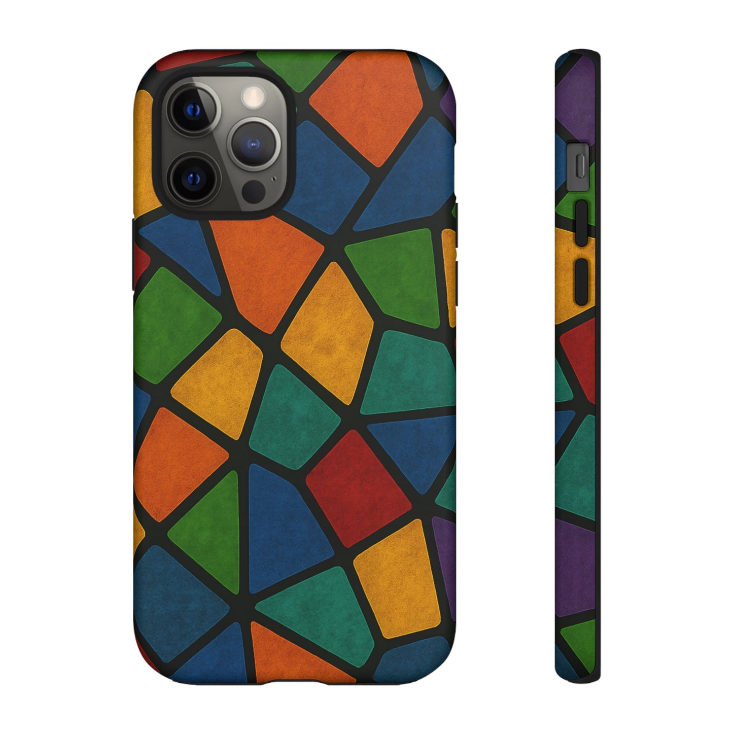 Colorful Mosaic Phone Case, Tough Cell Phone Cover, Vibrant Smartphone Protector, Unique Gift for Weddings, Birthday, Holidays