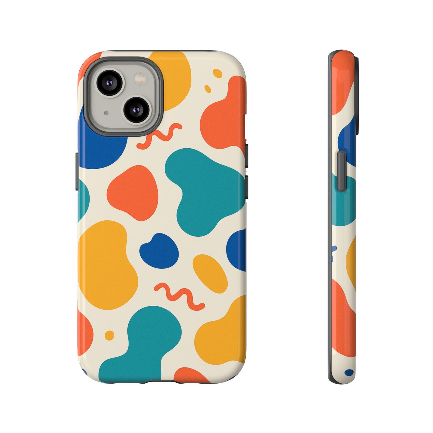 Colorful Phone Case with Abstract Design, Stylish Phone Cover, Trendy Tech Accessory for Her, Unique Gift Idea, Fun Patterned Case