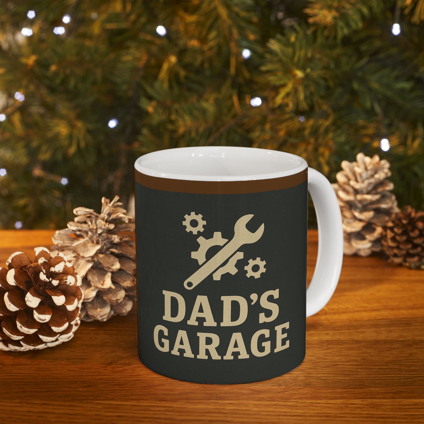 Dad's Garage Ceramic Mug - Perfect Gift for Father's Day, Dad's Birthday, Coffee Lovers, Personalize Your Drinkware, Home & Office Decor