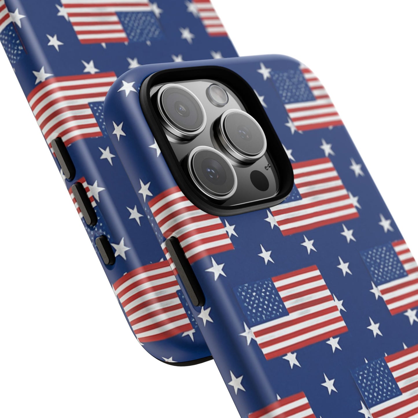 Patriotic Phone Case, Independence Day Accessories, American Flag Design, Star-Spangled Cover, Summer BBQ Gift