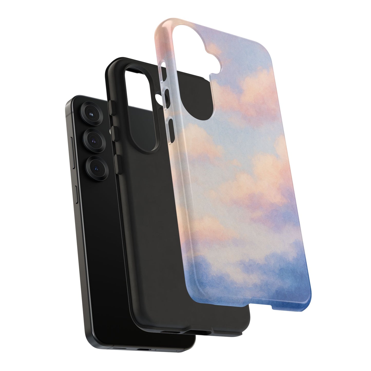 Sky Blue Cloud Phone Case, Tough Phone Cover, Aesthetic Cell Phone Accessory, Gift for Teen, Trendy Tech Protection