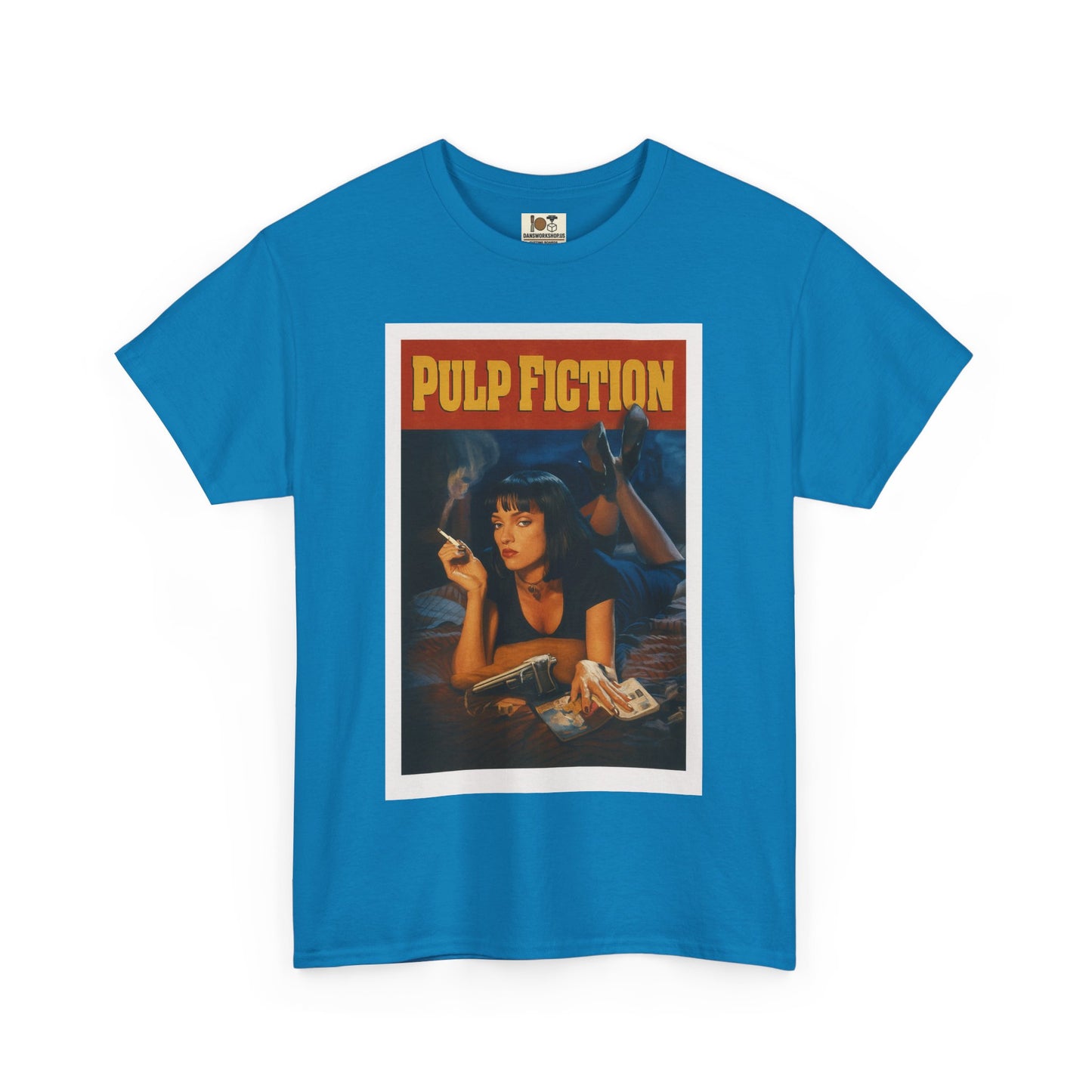 Pulp Fiction Vintage-Style Tee, Retro Movie Shirt, Unisex Cotton Tee, 90s Nostalgia Top, Fan Gift, Movie Lover Apparel