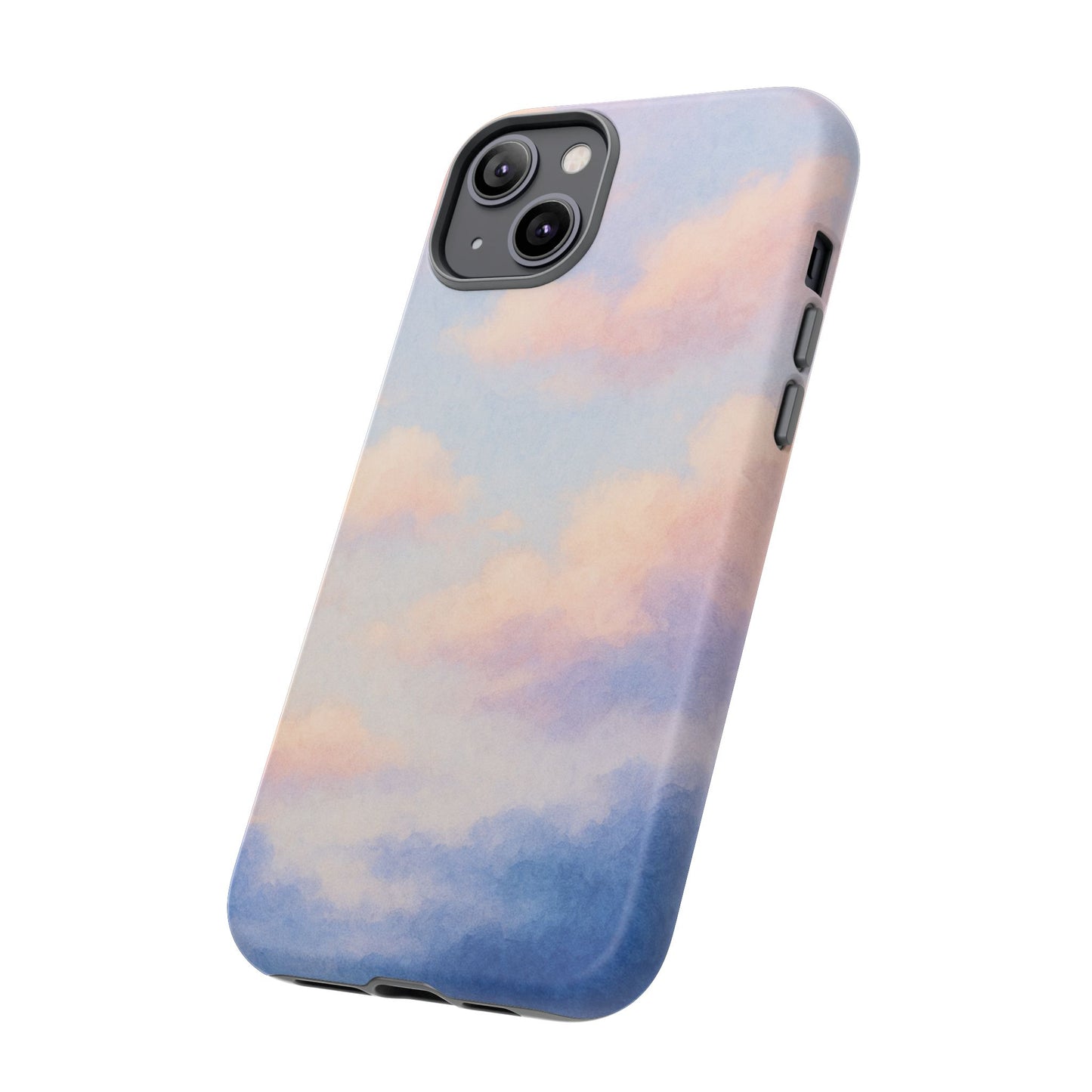 Sky Blue Cloud Phone Case, Tough Phone Cover, Aesthetic Cell Phone Accessory, Gift for Teen, Trendy Tech Protection