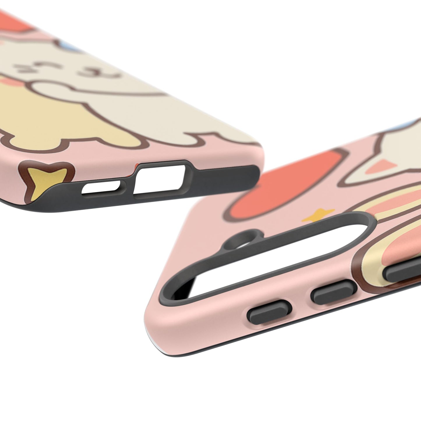Cute Animal Phone Case -Tough Cases with Bunny and Cat Design, Kawaii Gift for Kids, Birthday, Everyday Use, Phone Accessories, teenage girl