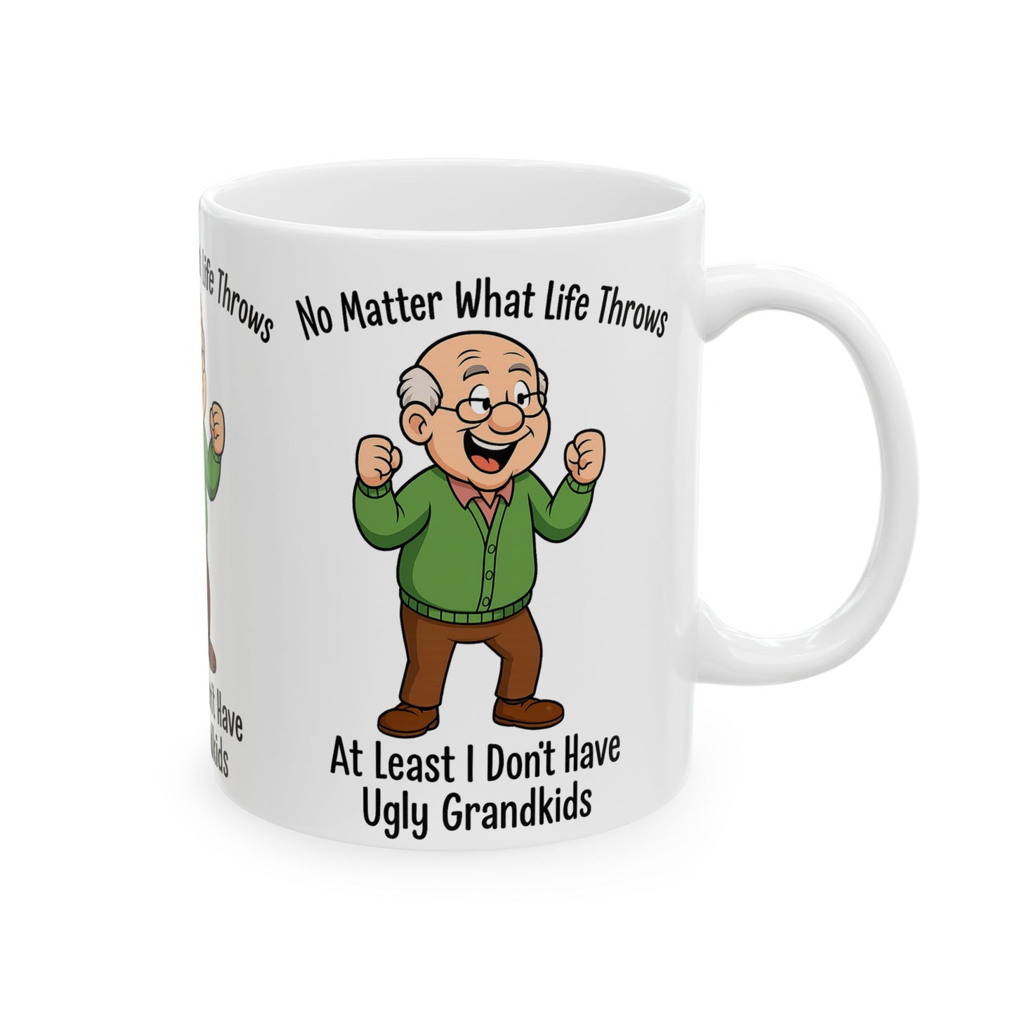 Humorous Grandpa Ceramic Mug - Funny Gift for Grandparents, Coffee Mug for Family, Birthday Gift, Holiday Present, Tea Cup