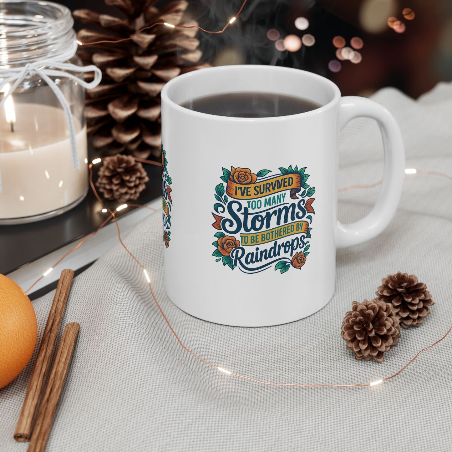 Inspirational Ceramic Mug, Motivational Coffee Cup, Gifts for Friends, Encouragement Mug, Self-Care Quote, Unique Housewarming Gift